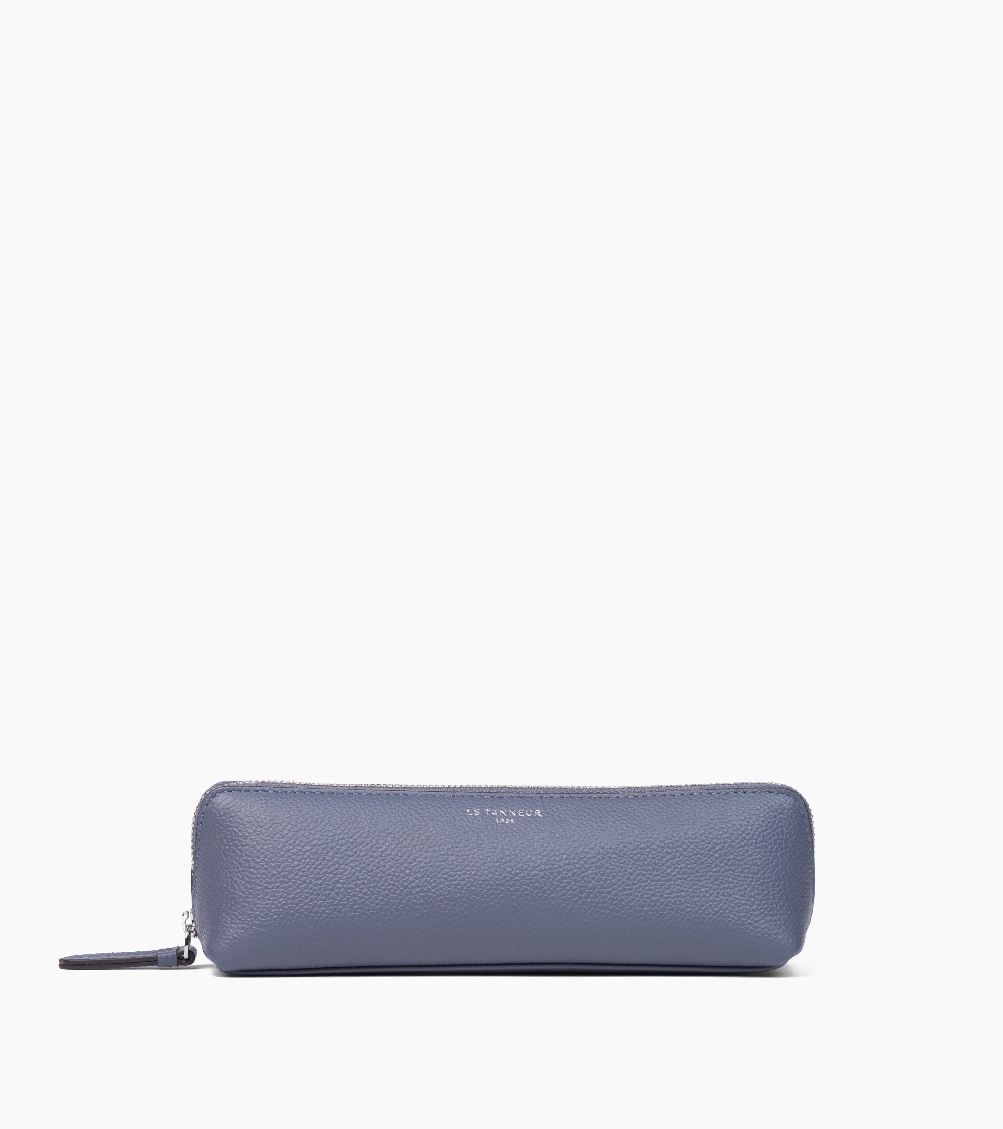 Pen case in grained leather
