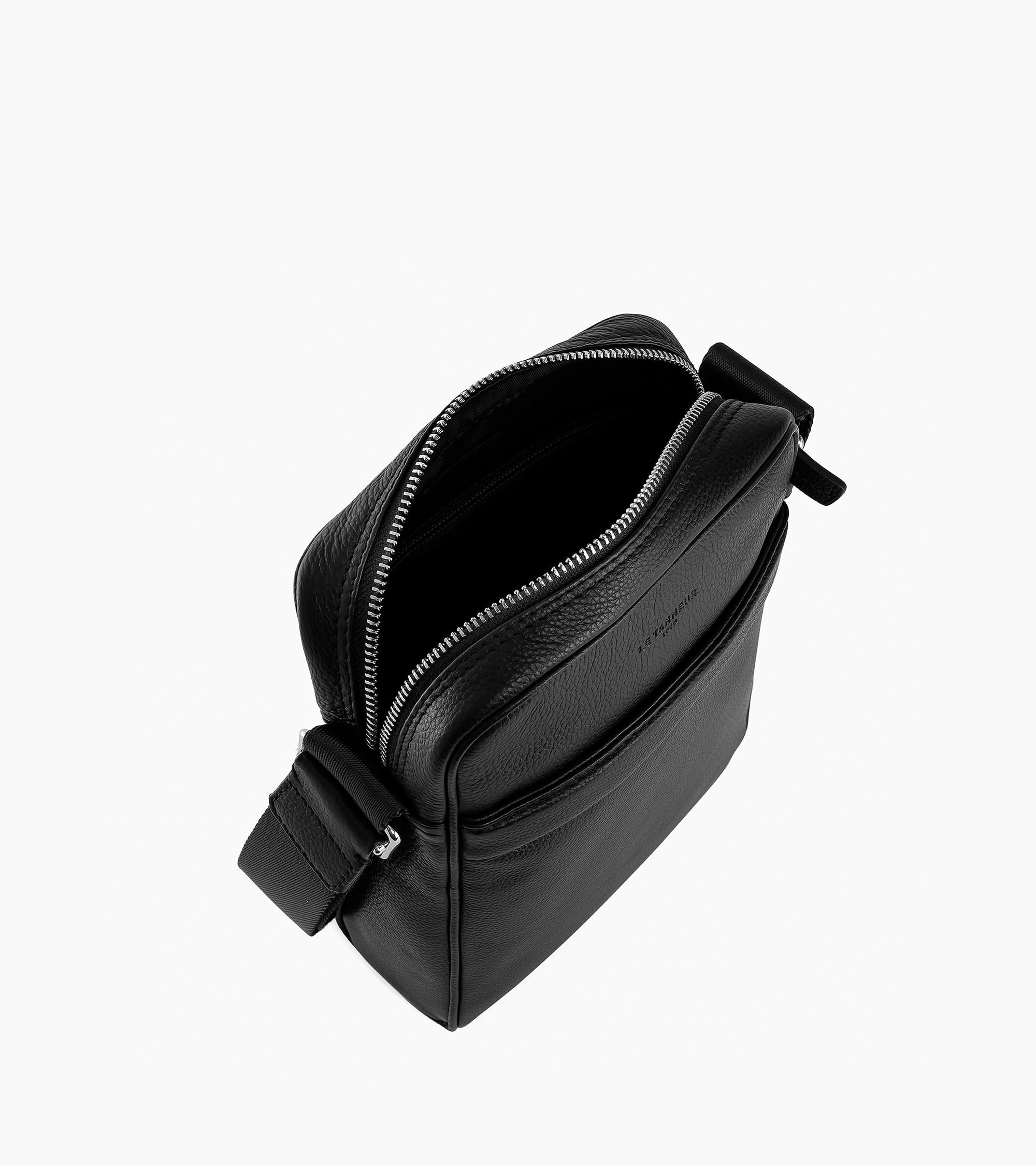 Medium cross body Charles pebbled leather bag