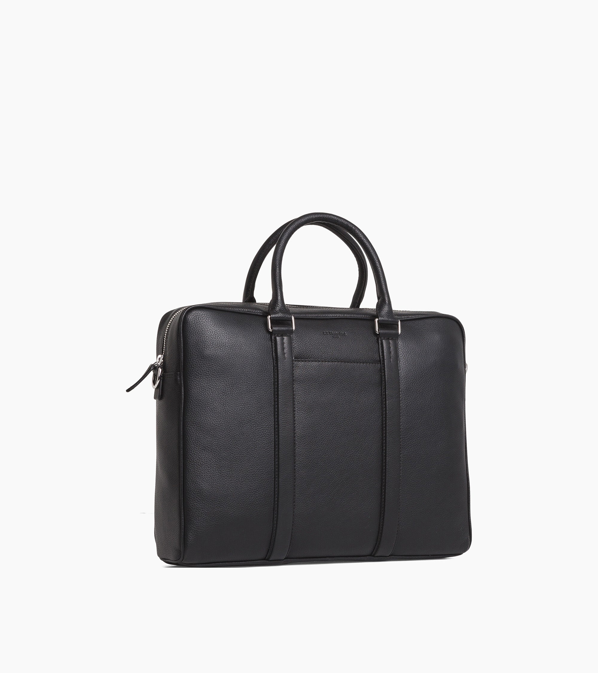 Charles 15" briefcase in grained leather medium size