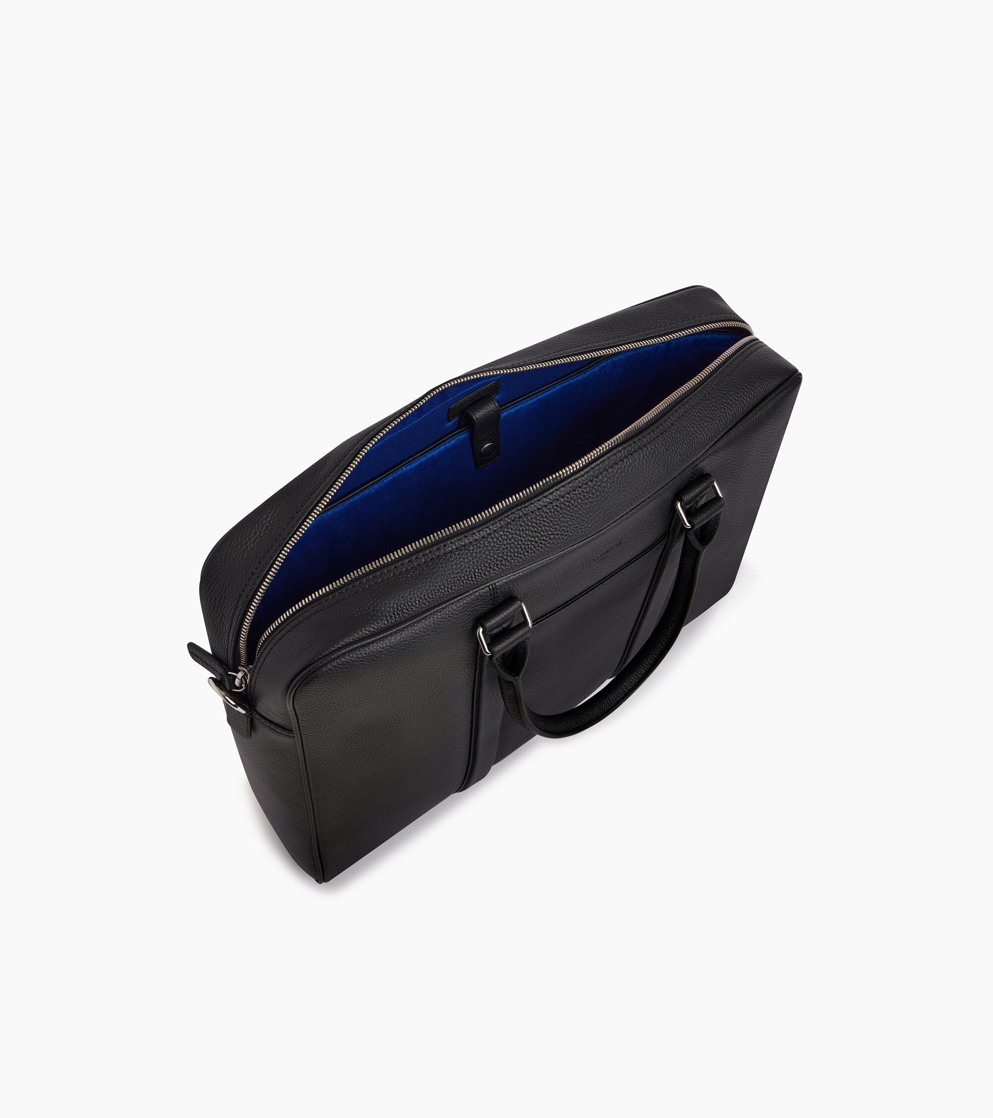 Charles 15" briefcase in grained leather large size