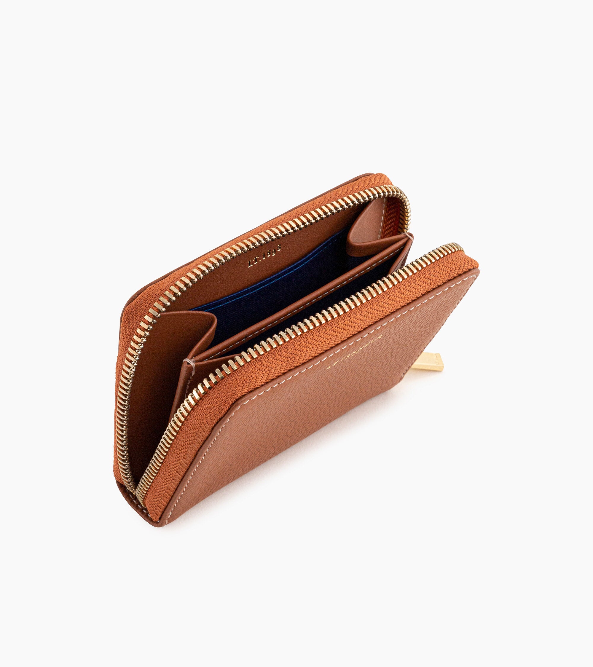 Emilie coin case in pebbled leather