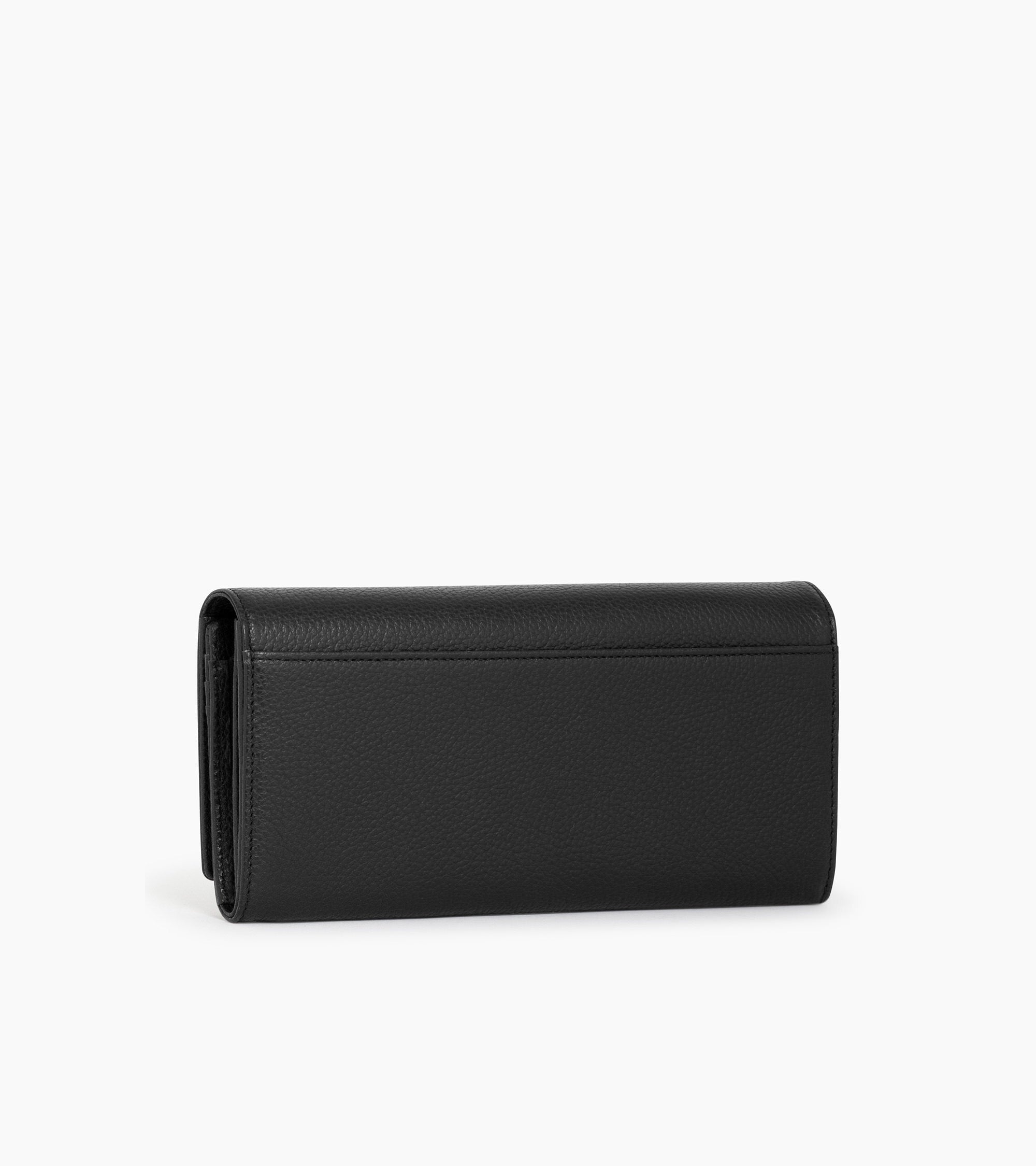 Emilie zipped travel companion in pebbled leather