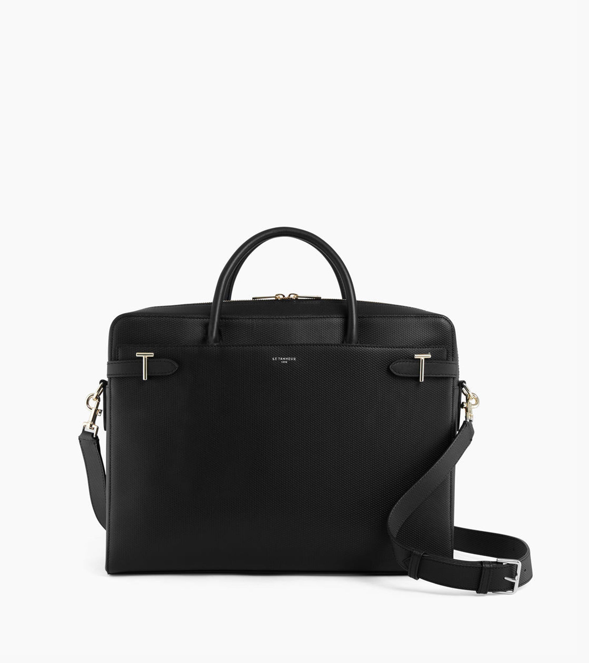 Emilie 15 document holder in monogrammed leather