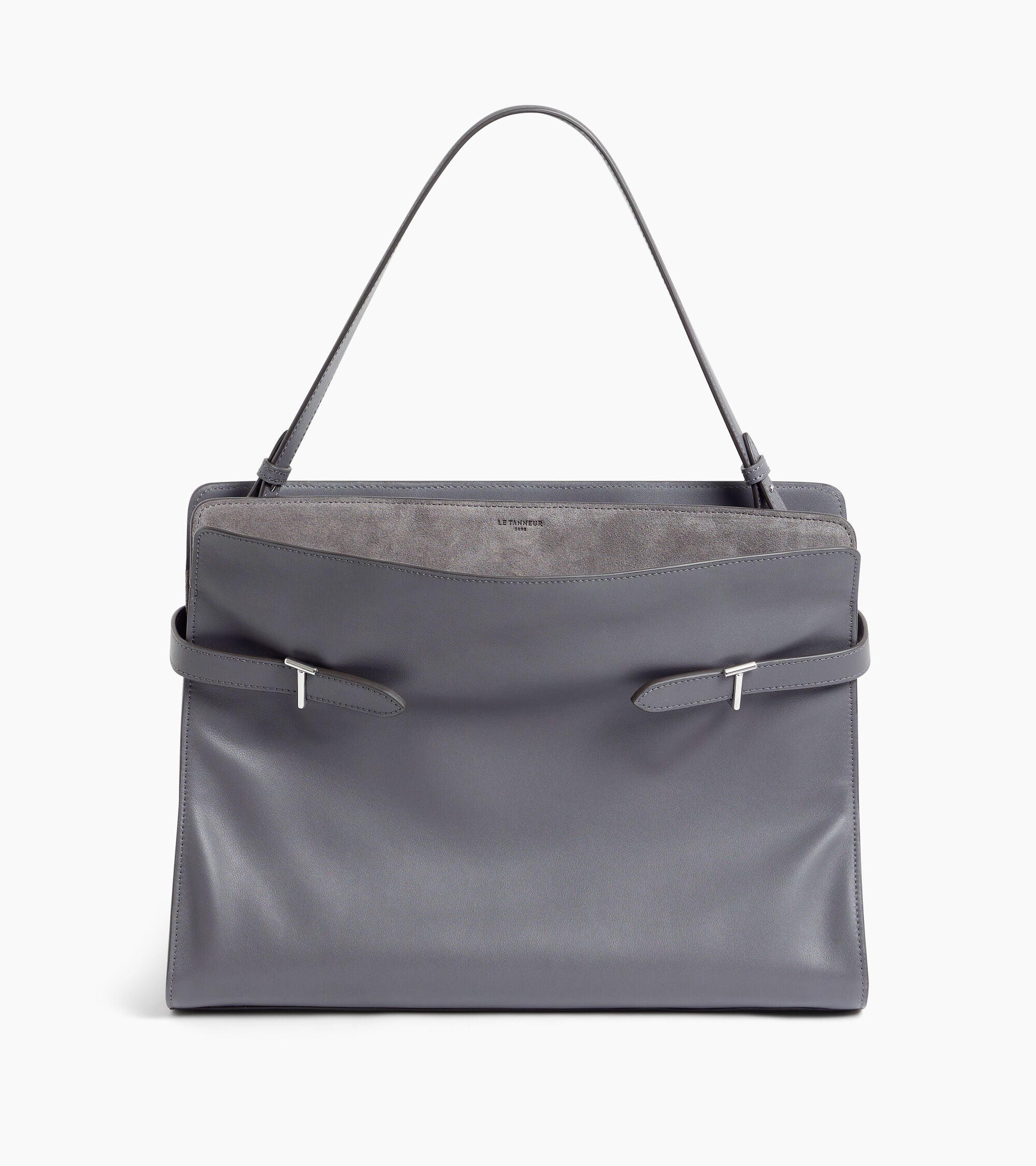 Maxi-Handtasche Emie aus Glatt- und Nubukleder