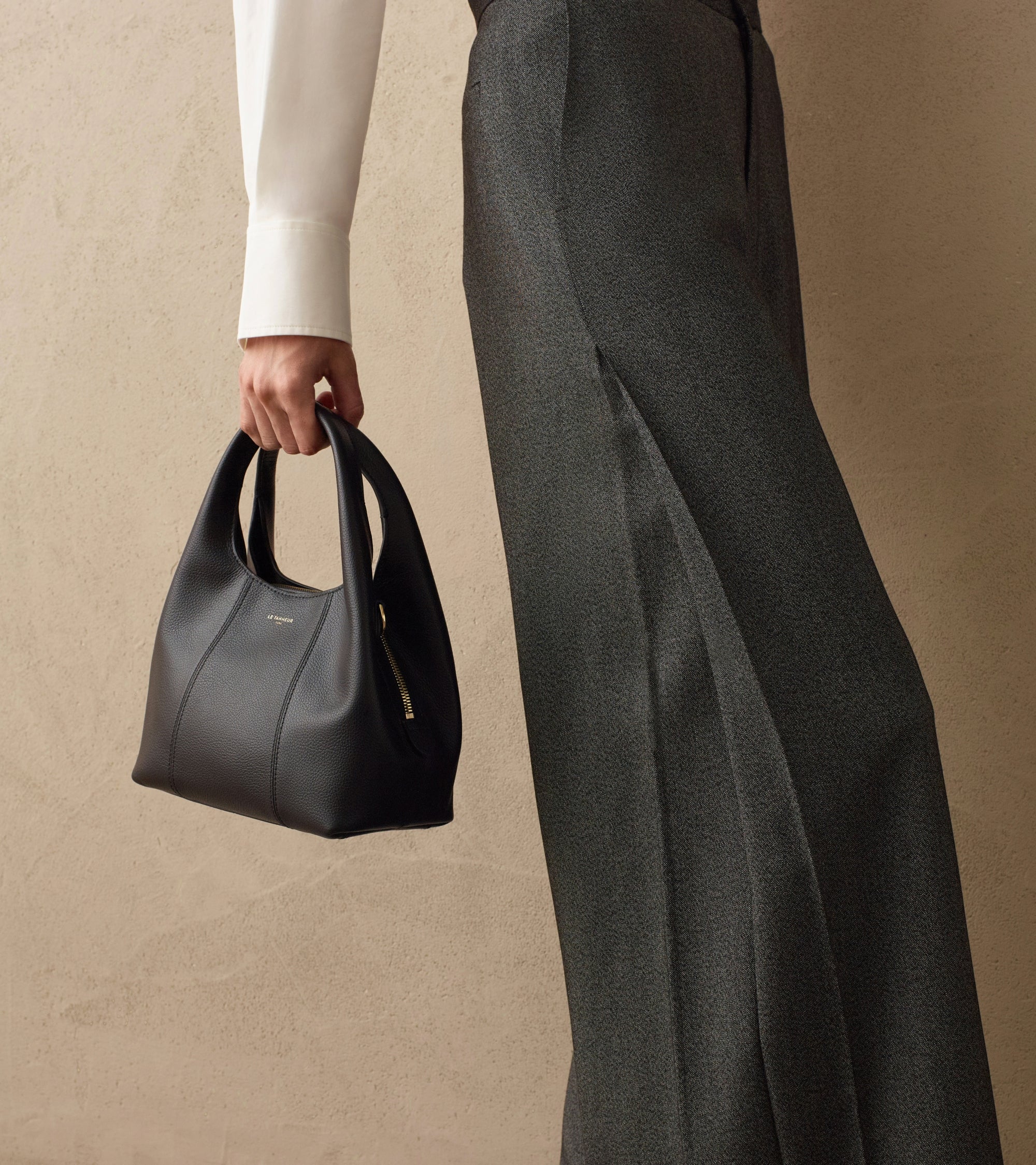 Small Juliette pebbled leather handbag