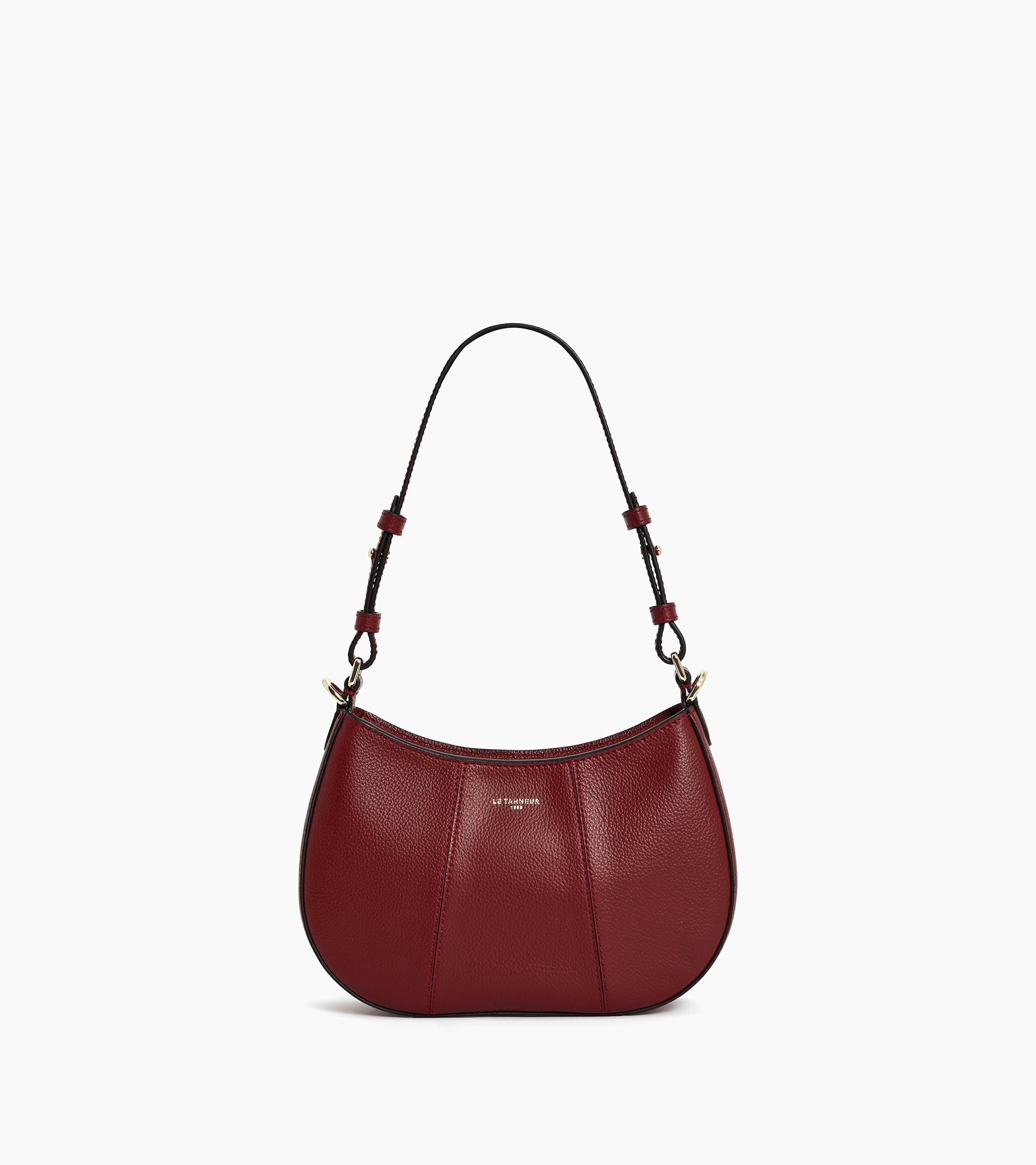 Juliette small half-moon bag in grained leather
