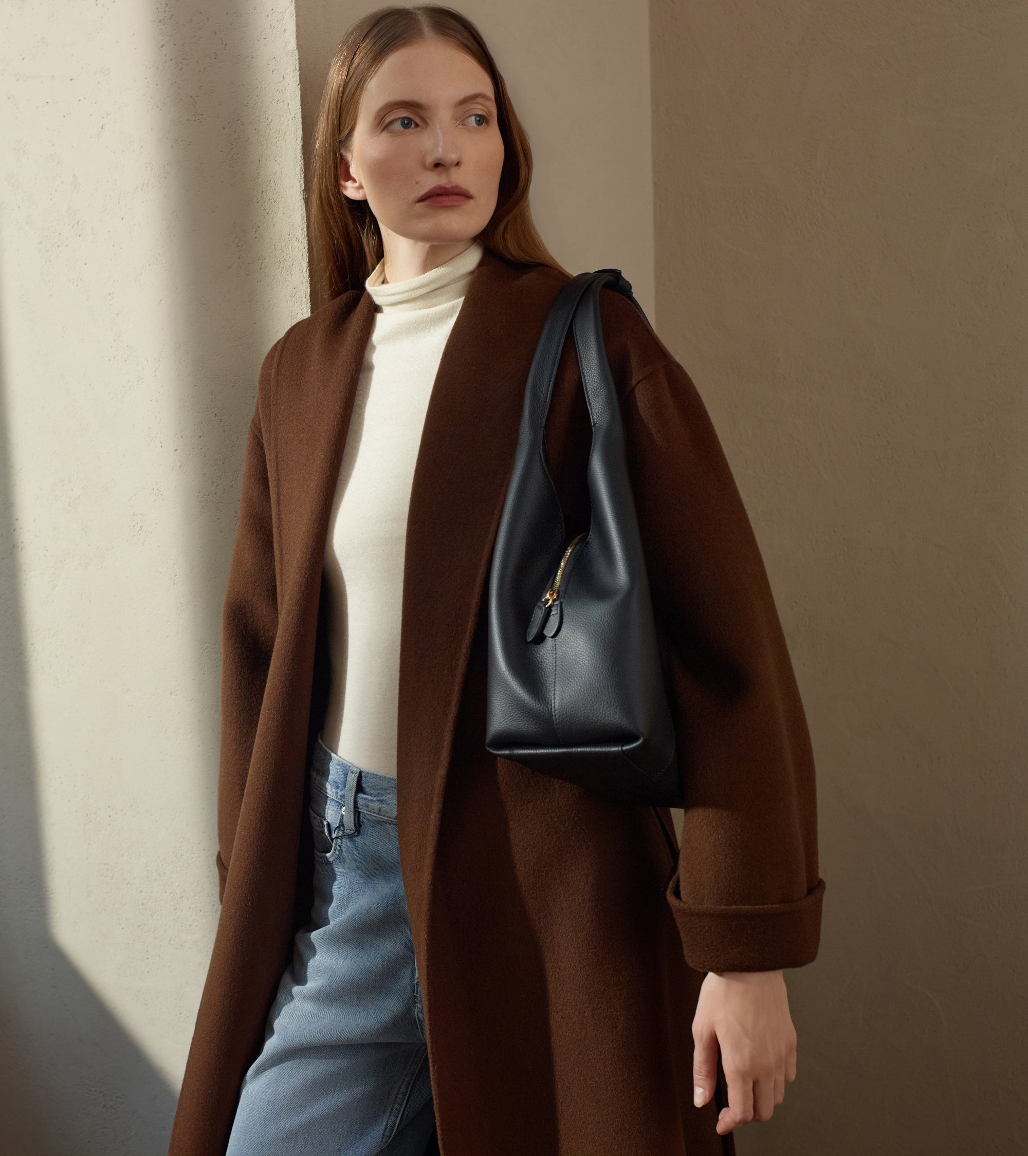 Medium Juliette pebbled leather shoulder bag