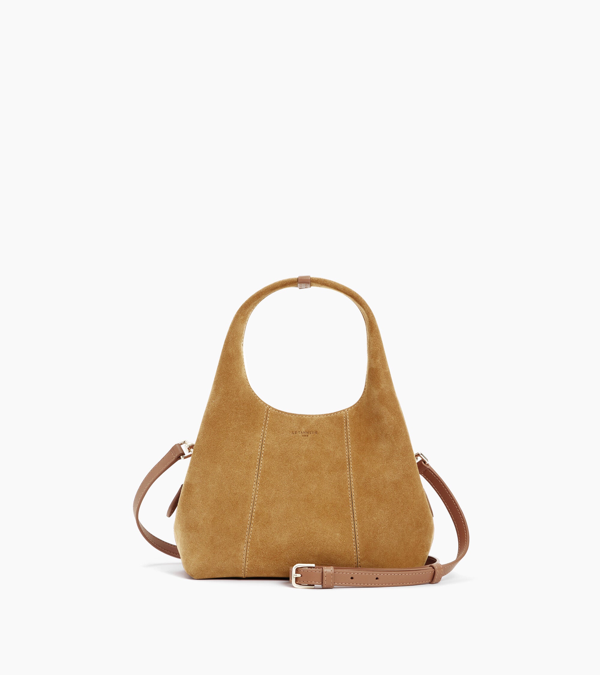 Petit sac à main Juliette en cuir refente de velours