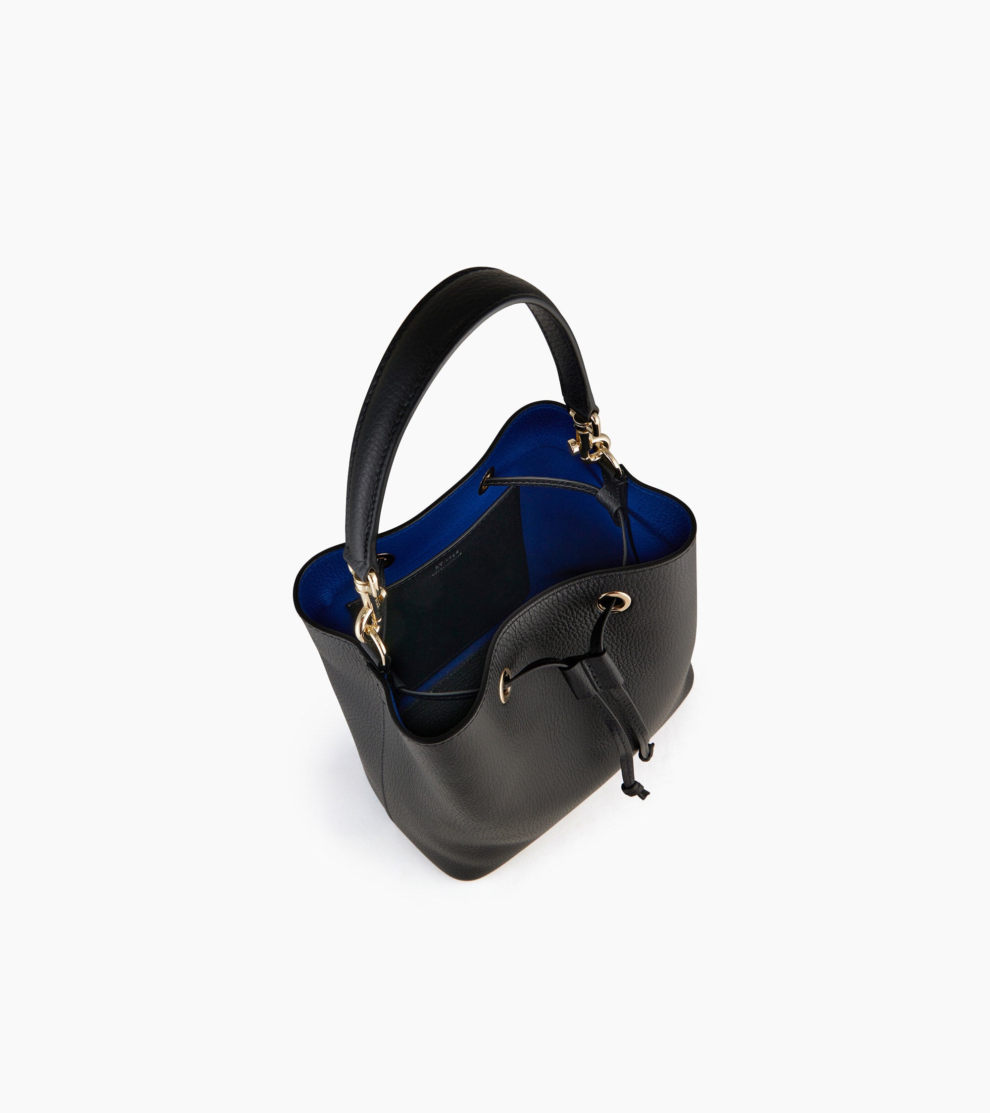 Louise bucket bag in pebbled leather