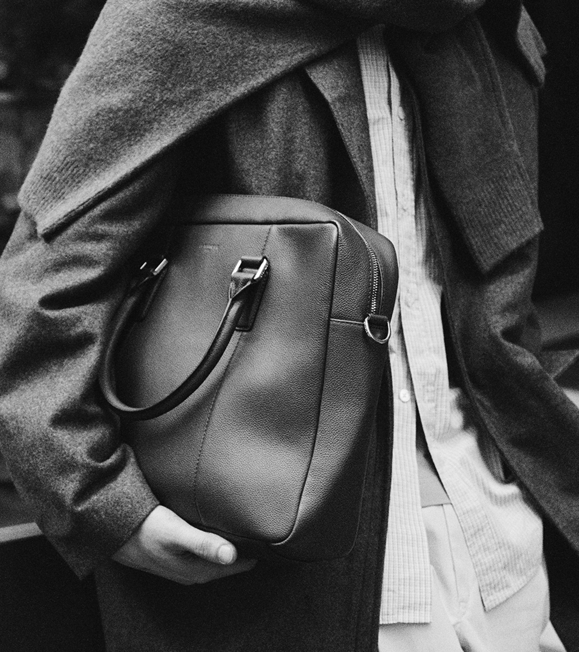 Marceau slim 17" grained leather document case