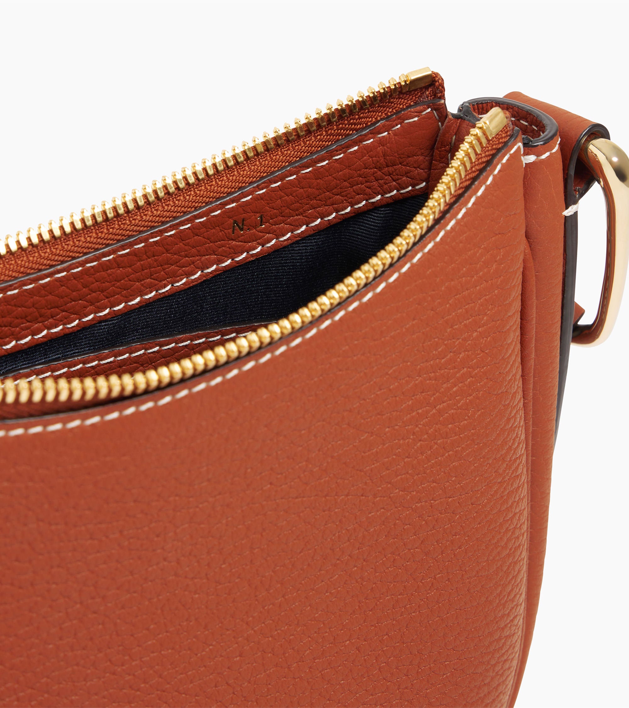 Small shoulder bag Madeleine in grained calfskin leather