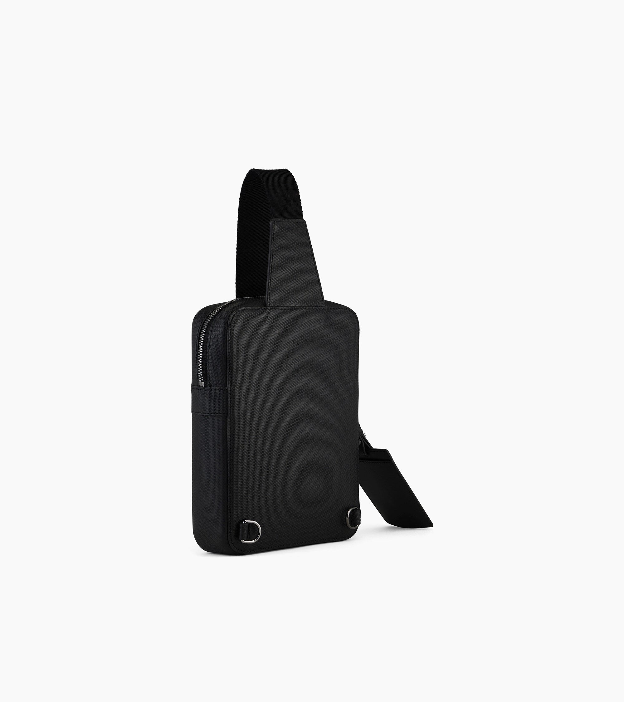 Emile sling satchel in monogrammed leather