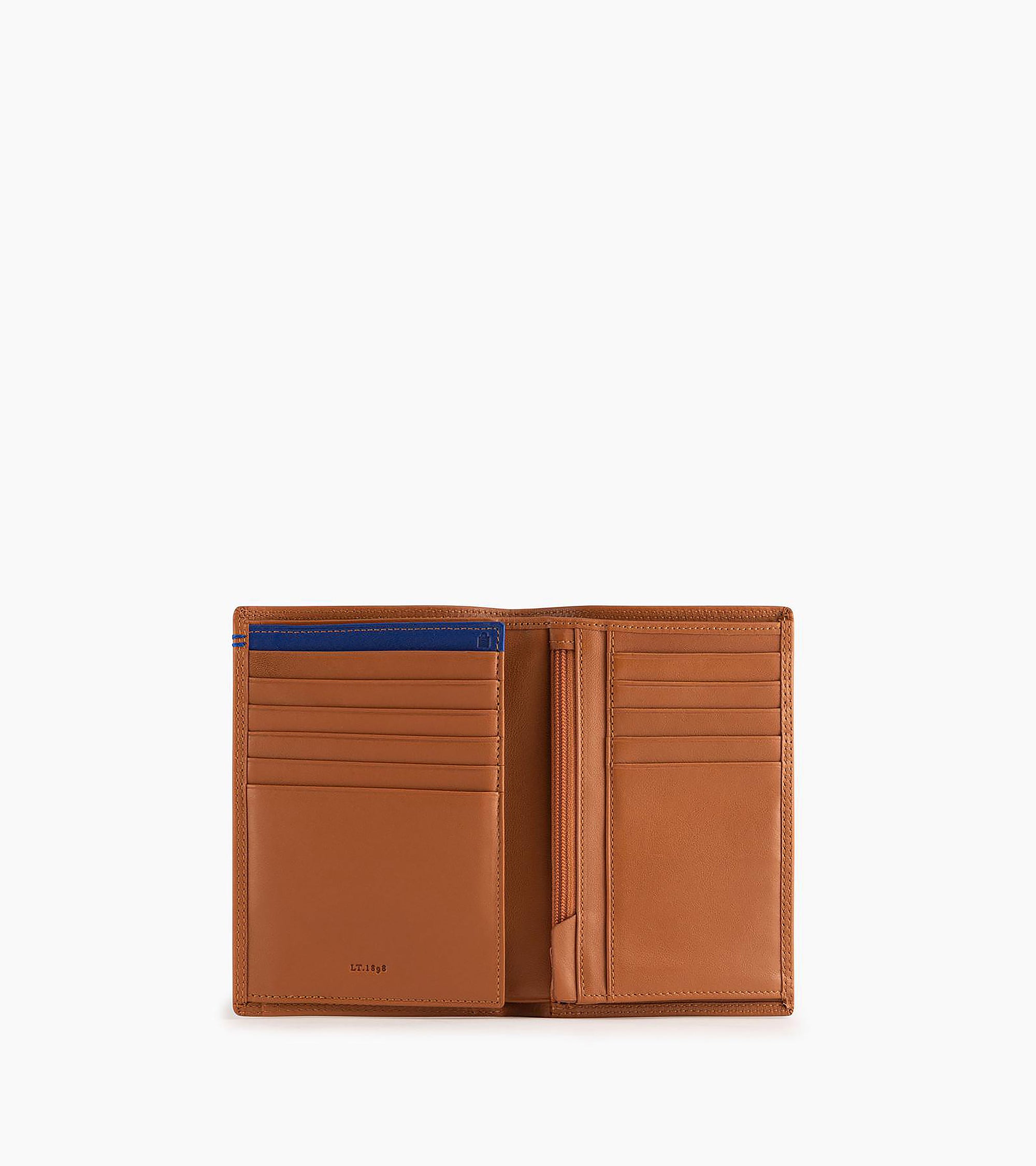 Martin zipped pocket and 2 shutters wallet in smooth leather