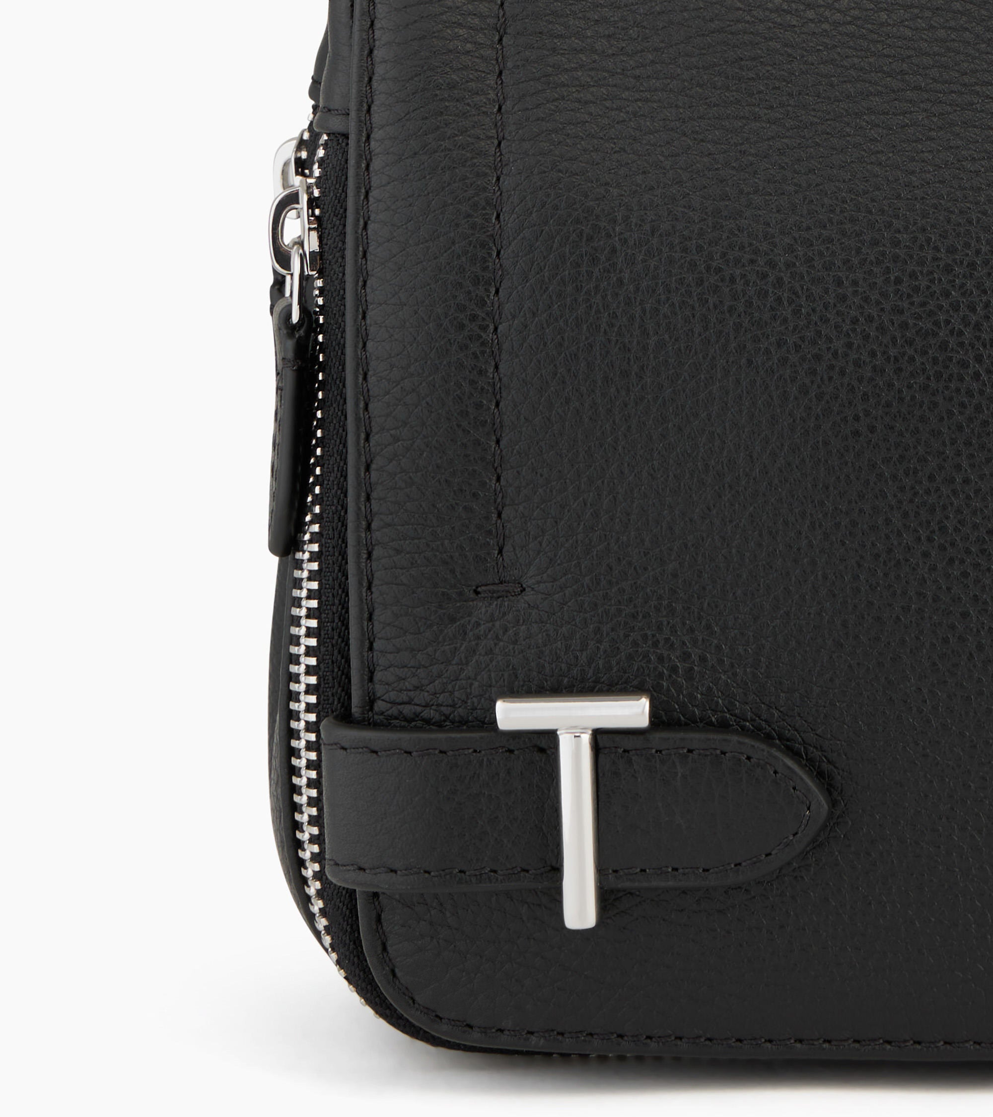 Simone small bag with crossbody strap in pebbled leather