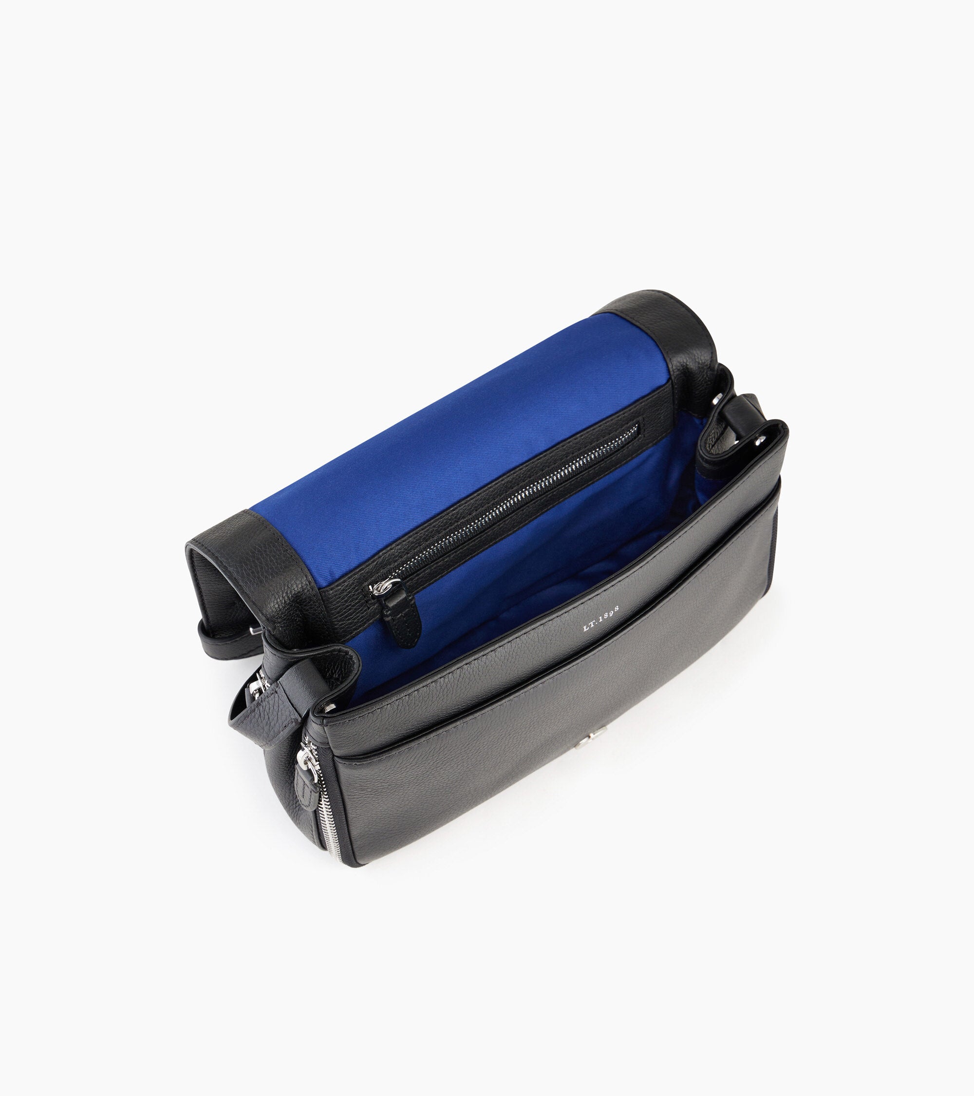 Simone small bag with crossbody strap in pebbled leather