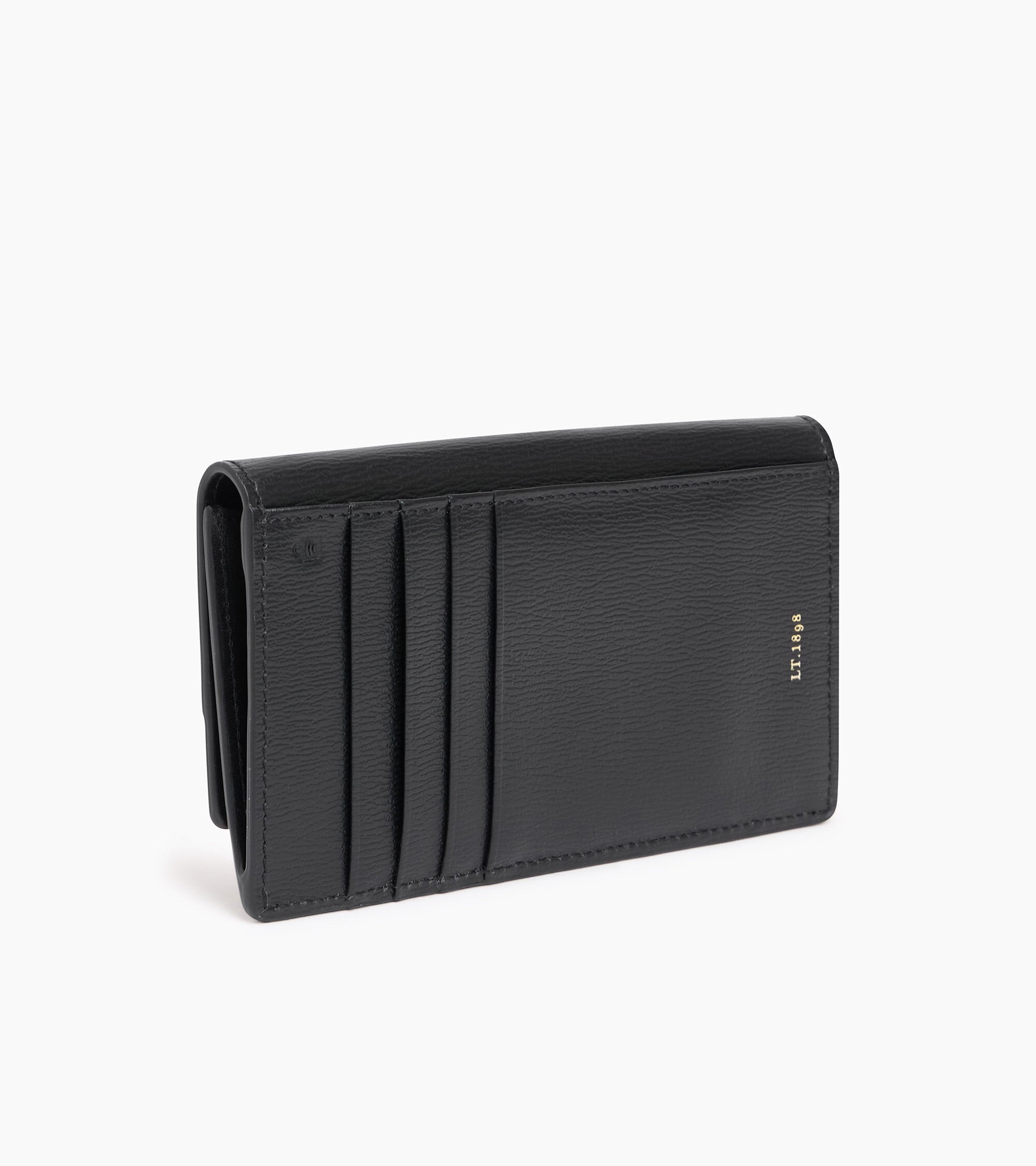 Naya flap card case in cork effect leather