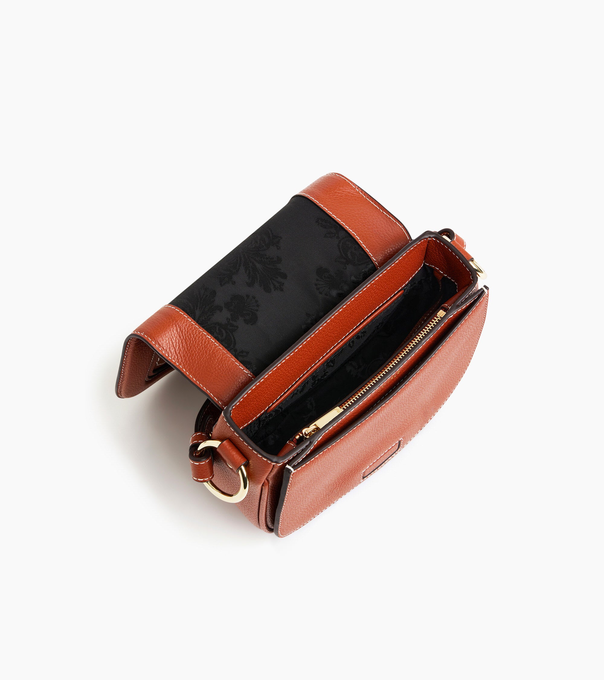 Small Ella crossbody bag in grained leather