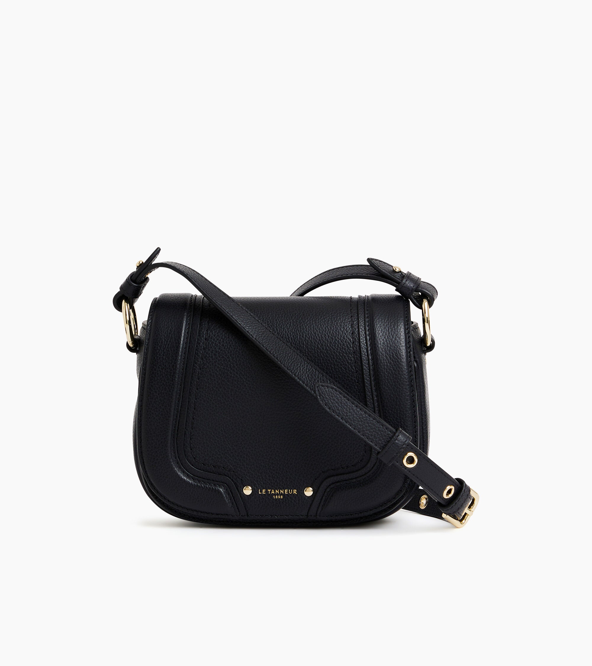 Bolso bandolera pequeño Ella de cuero granulado