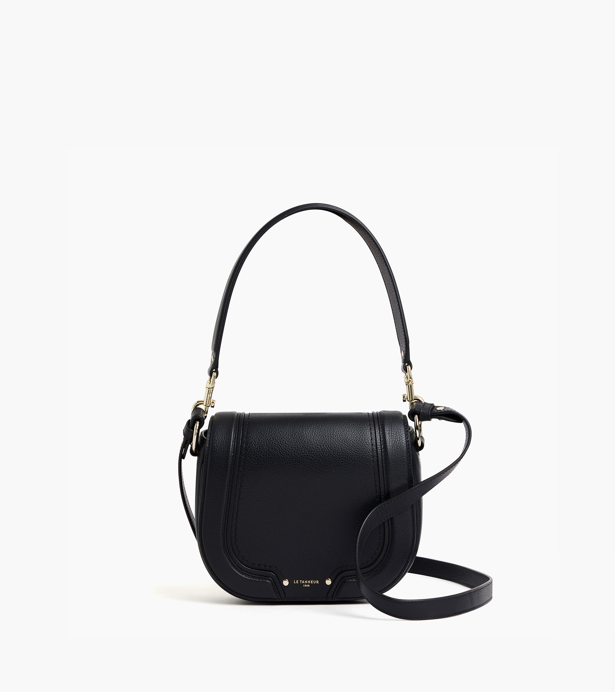 Bolso bandolera mediano modelo Ella de cuero granulado