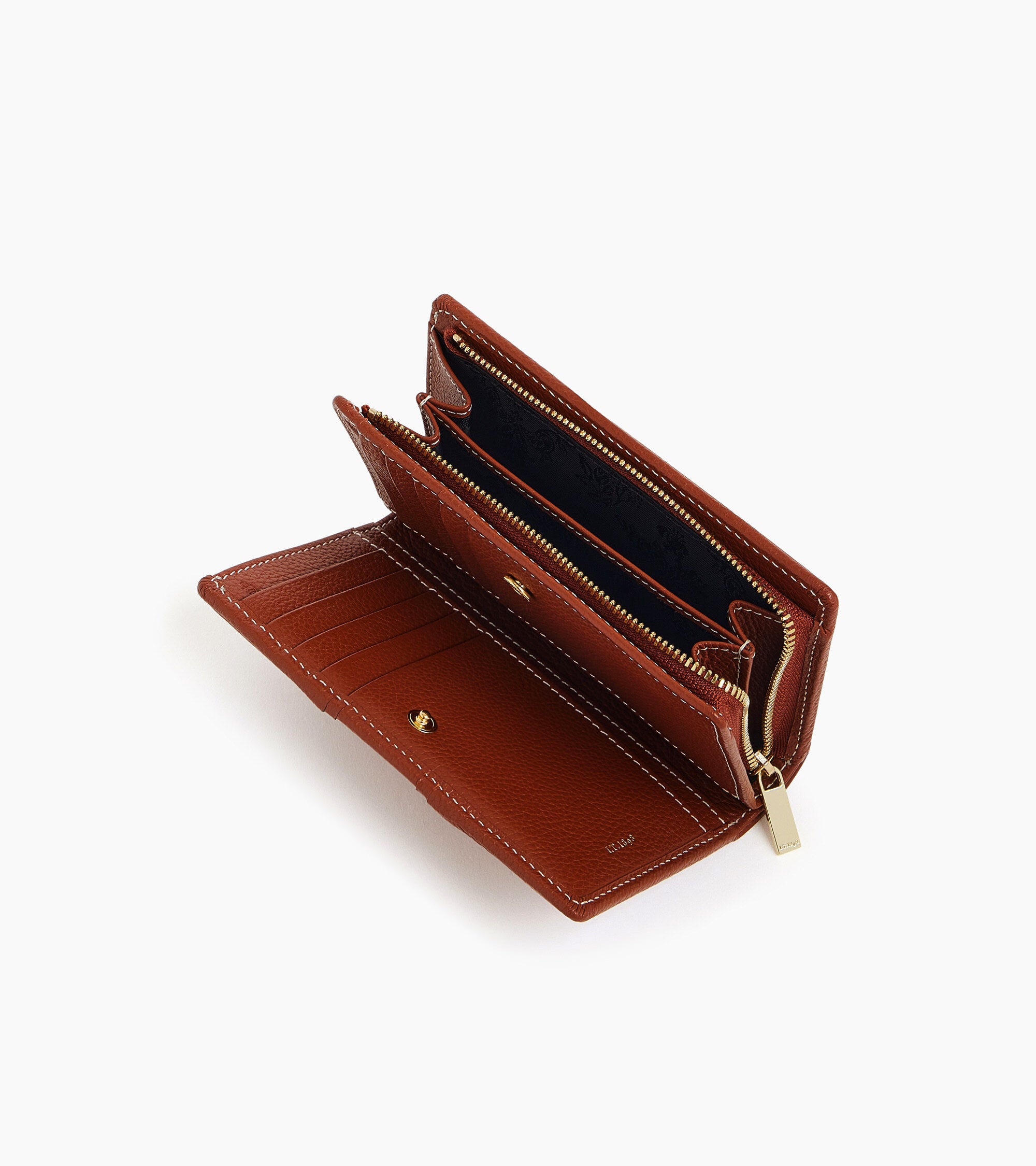 Ella medium grained leather wallet