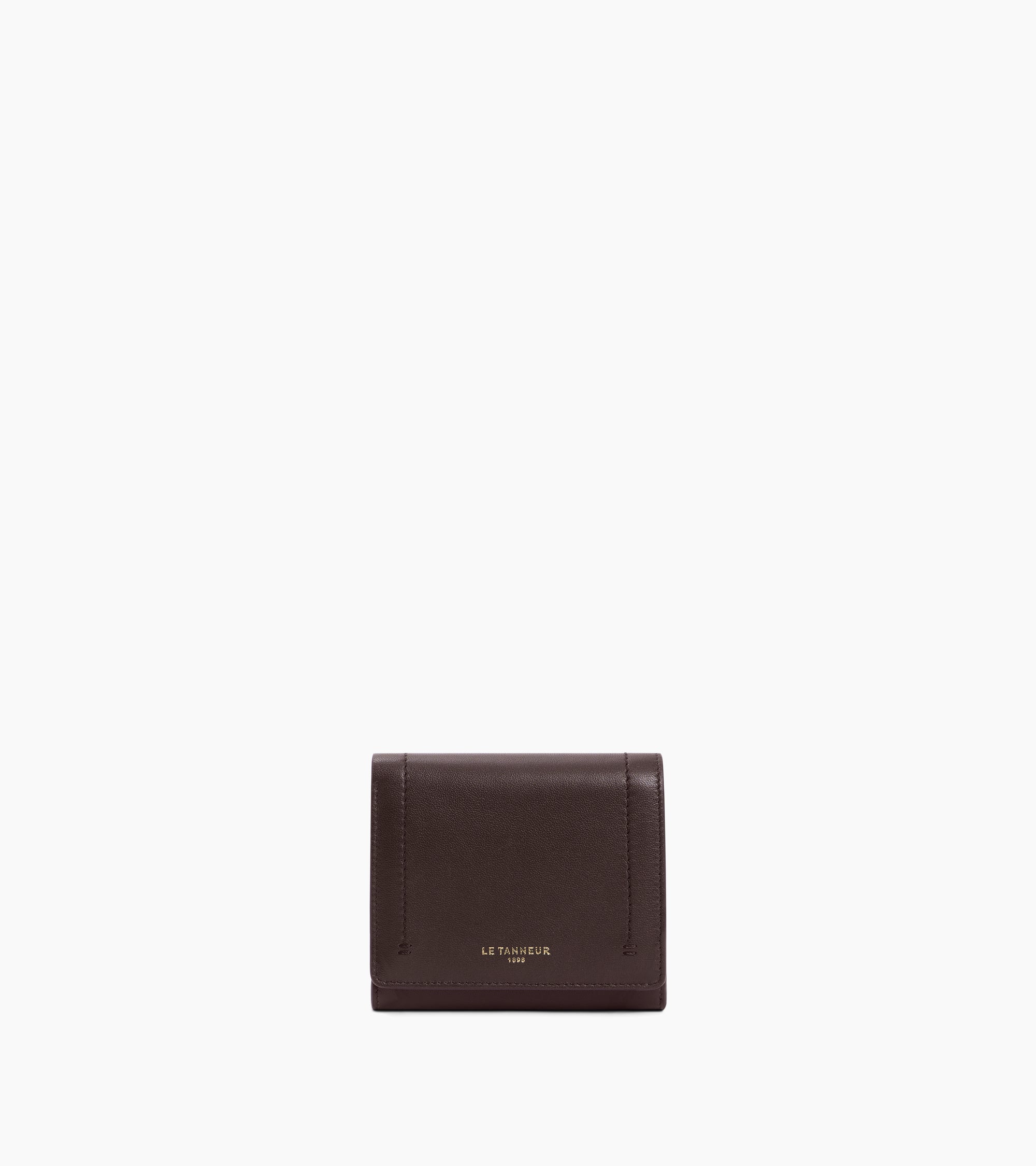 Louison small wallet with flap in smooth leather