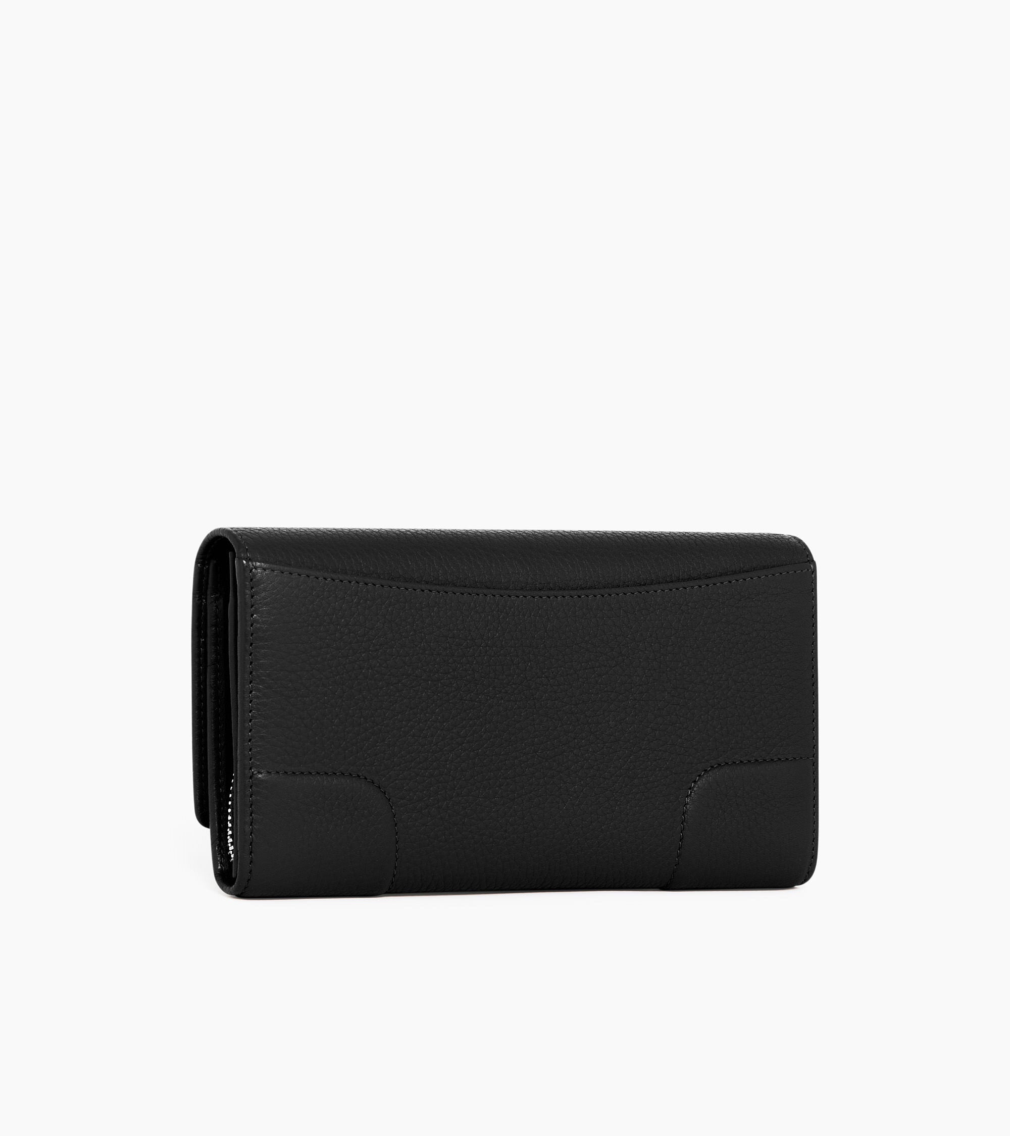 Large Romy flap wallet in grained leather