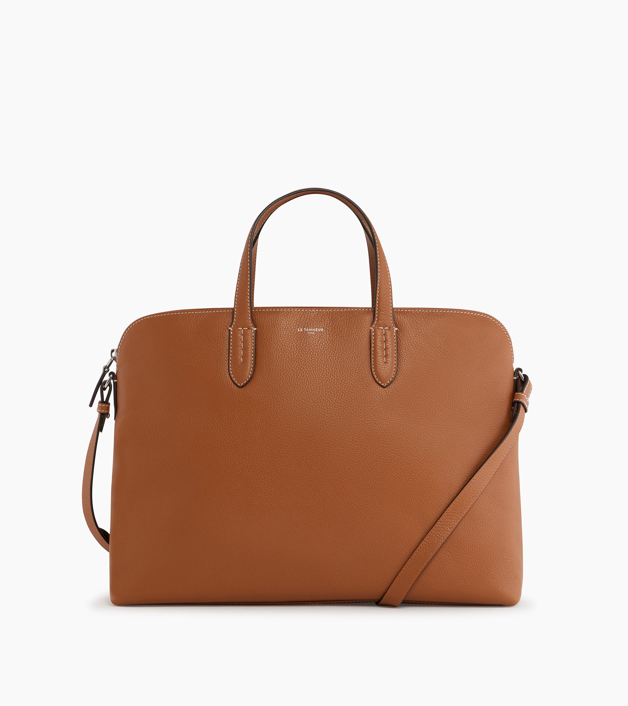 Sophie 15 grained leather document case with 1 expanding compartment