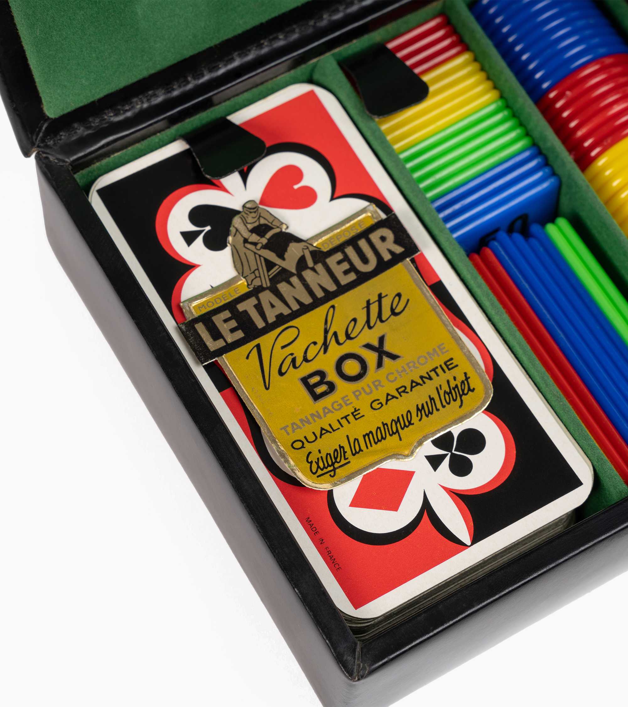 Small leather games case