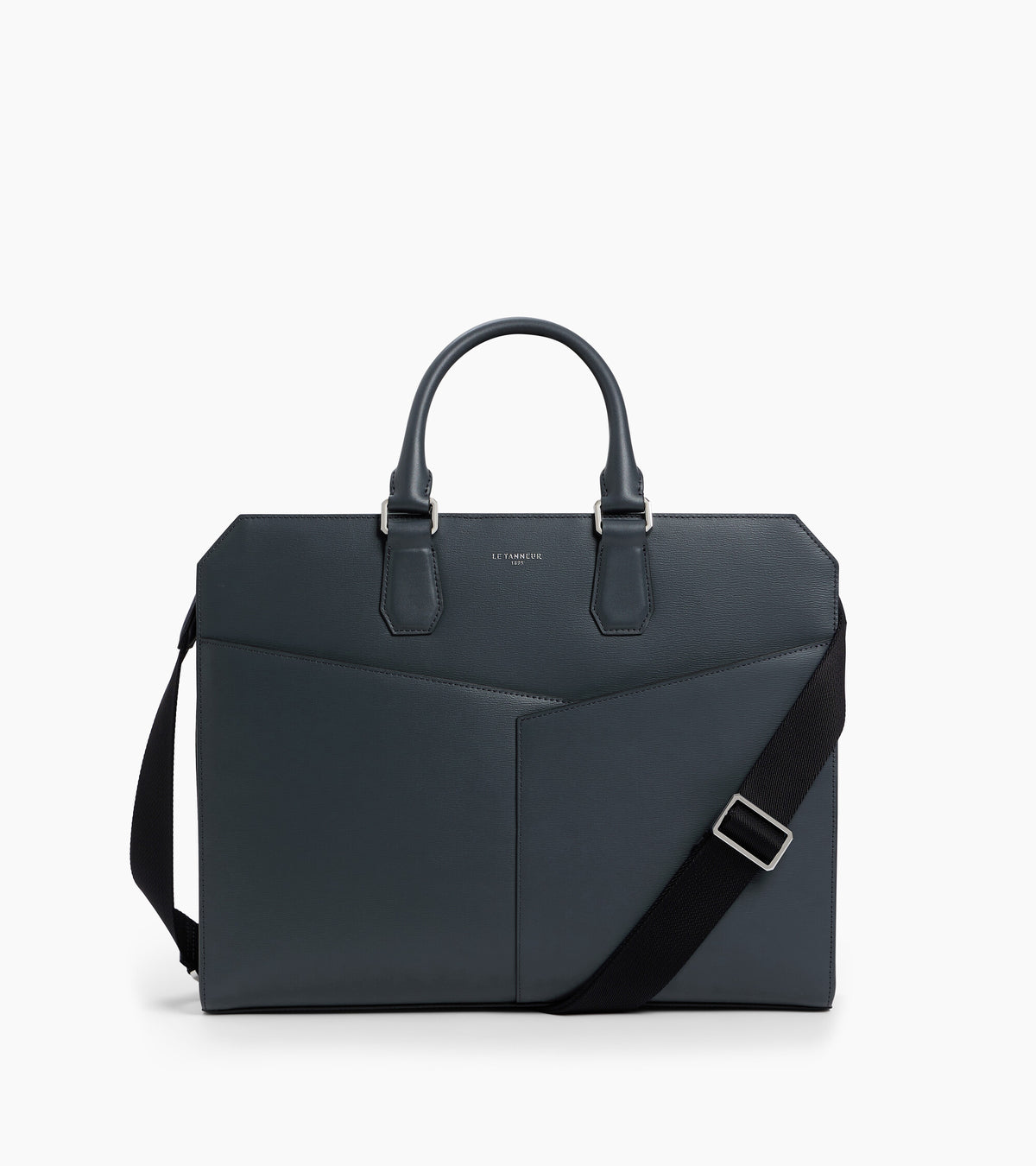Anatole 15" document case in bonded and smooth leather