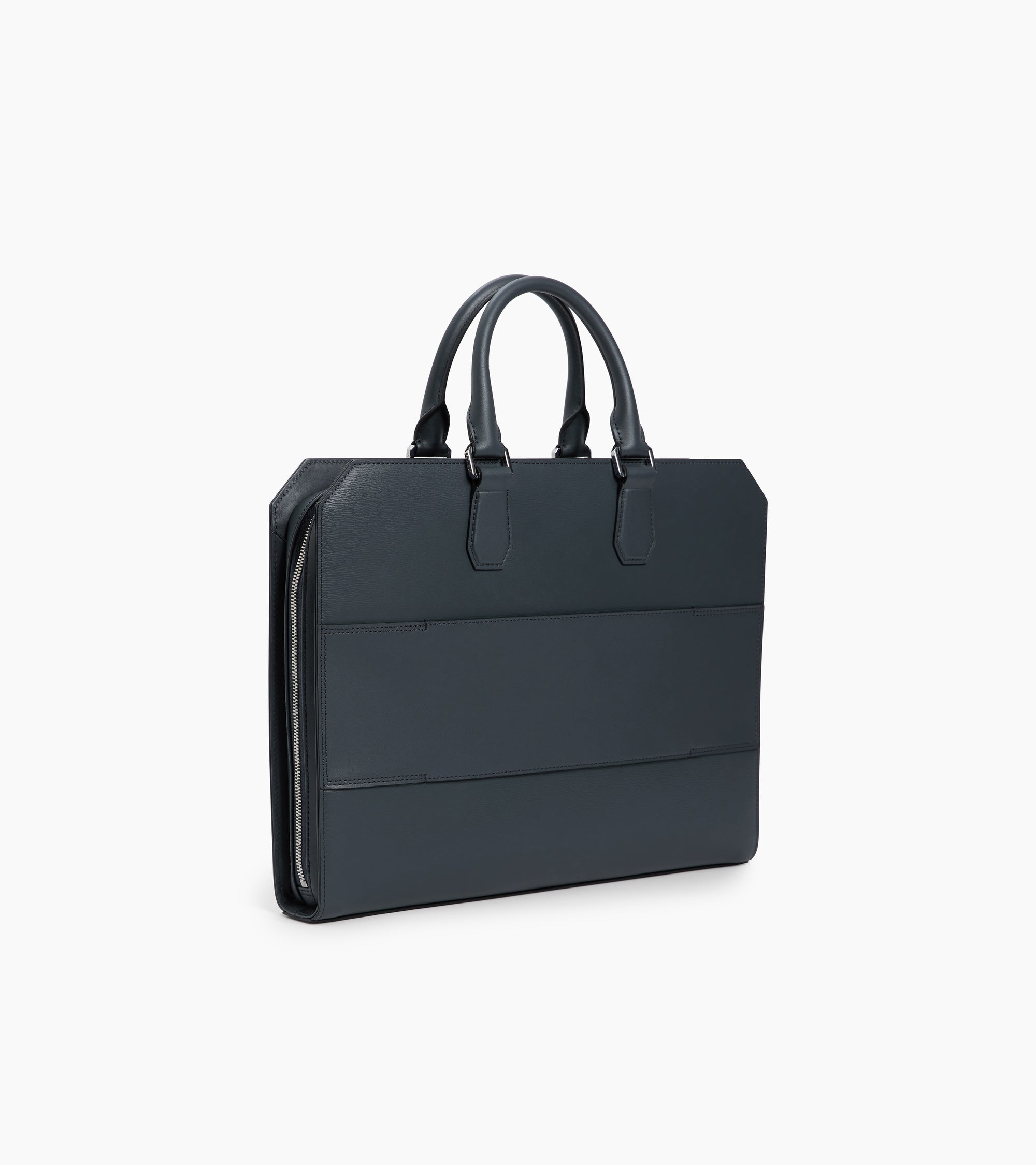 Anatole Slim 15" document case in bonded and smooth leather