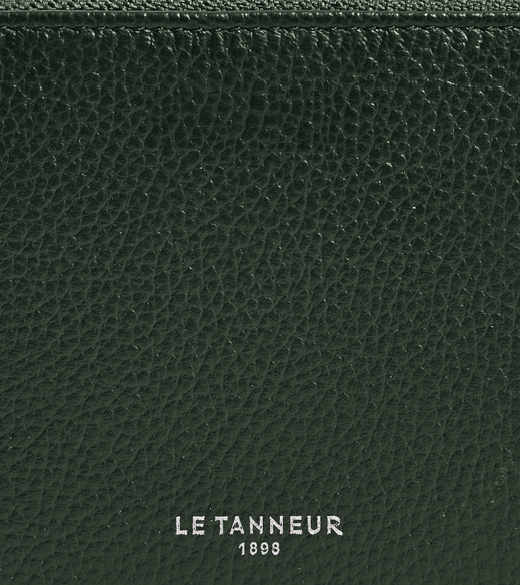 Porte monnaie zippé avec porte cartes amovible Albertine en cuir grainé