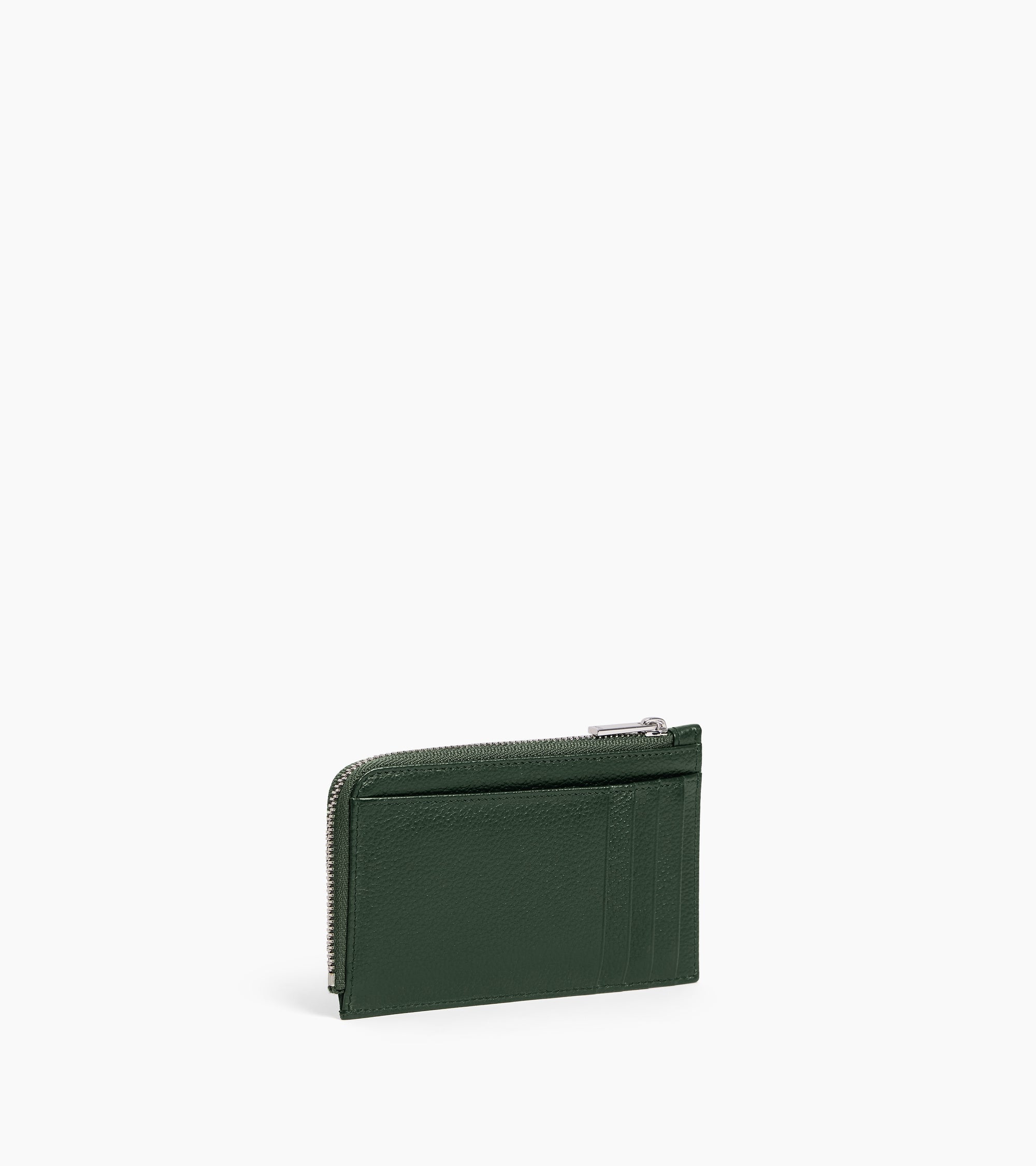 Albertine zipped grained leather card holder