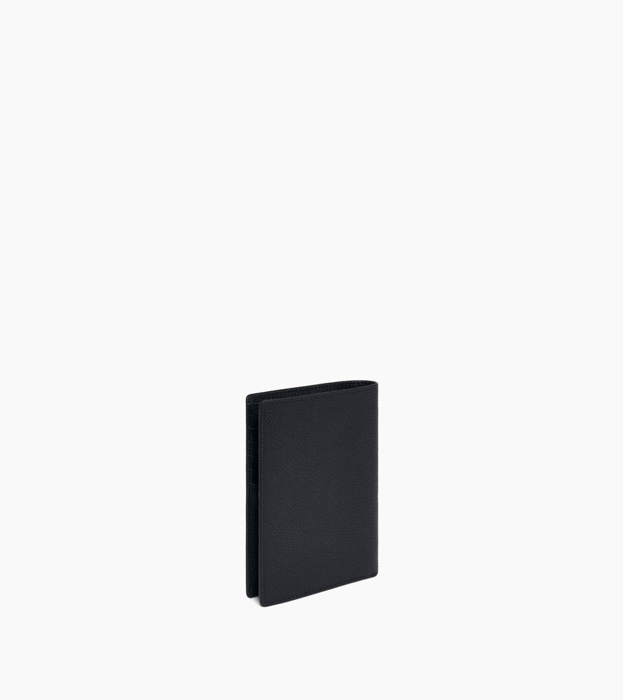 Charles large zipped wallet in grained leather
