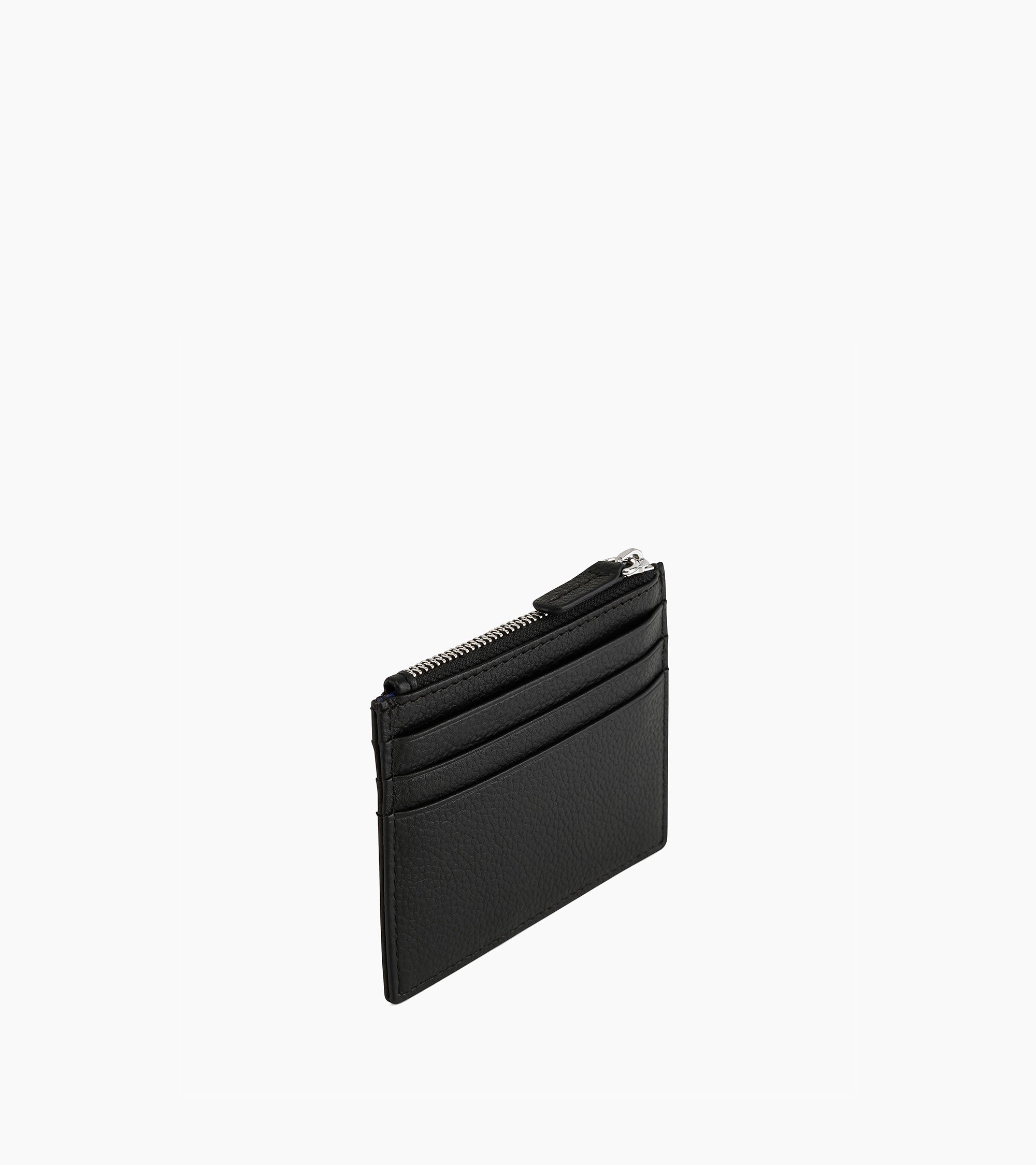 Porte cartes zippé Charles en cuir grainé