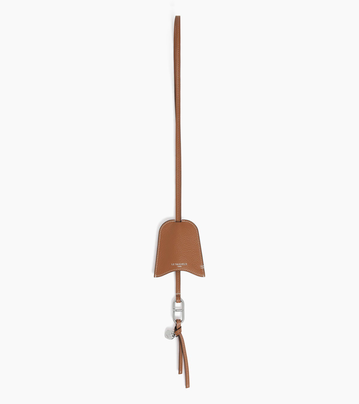 Estuche de llaves con charms de piel granulada
