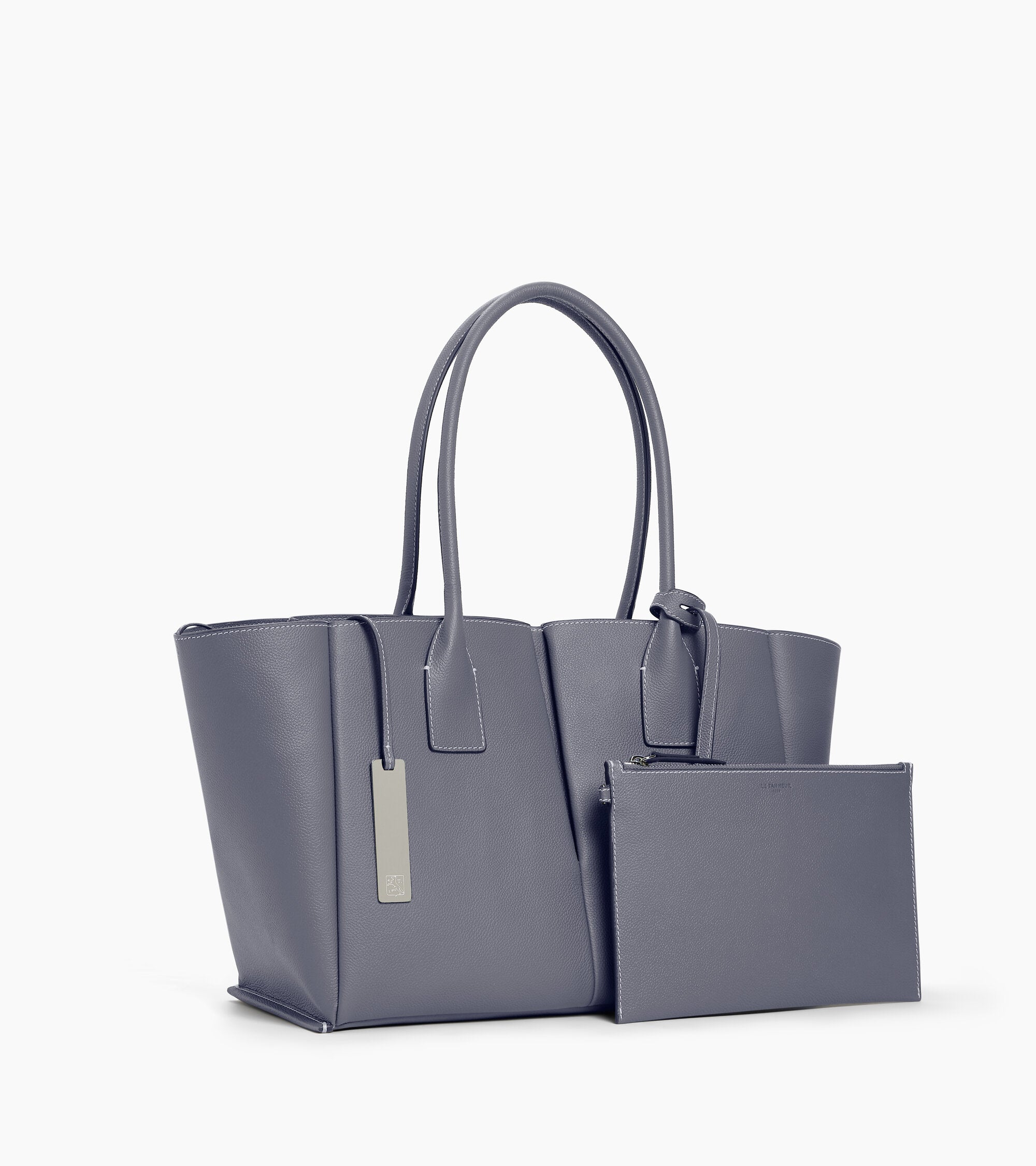 Großer Shopper Elena aus genarbtem Leder