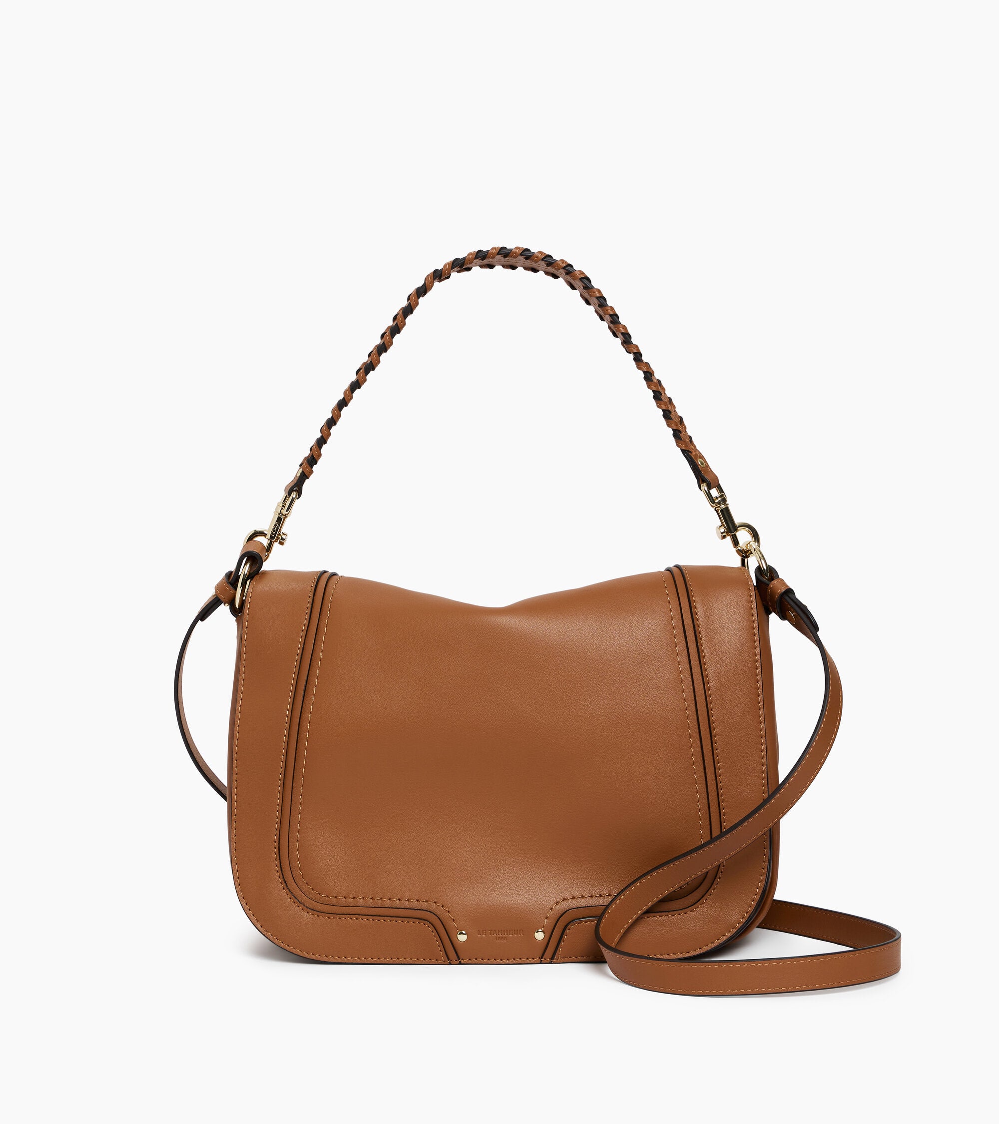 Grand sac bandoulière Héloïse en cuir lisse