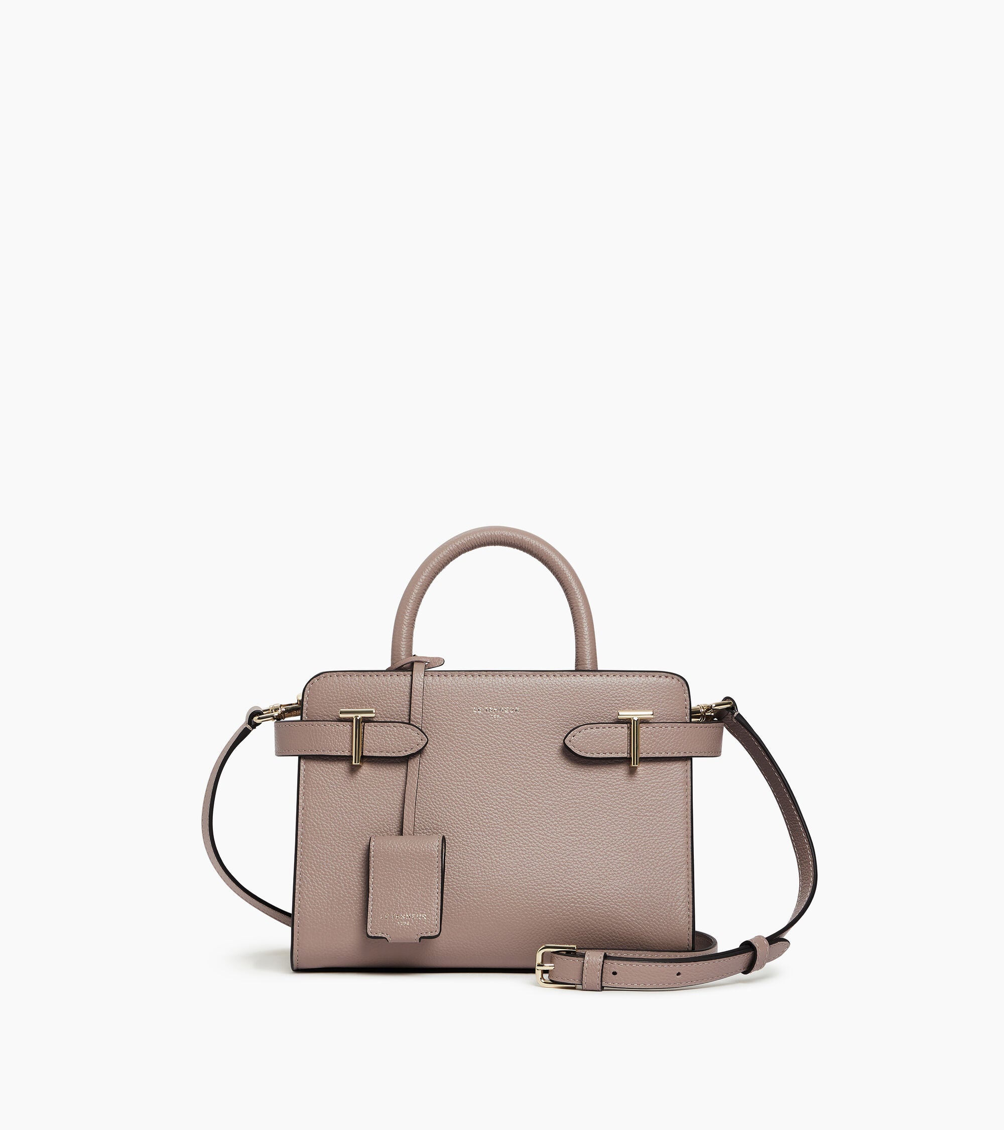 Kleine Handtasche Emilie aus genarbtem Leder mit Trageriemen