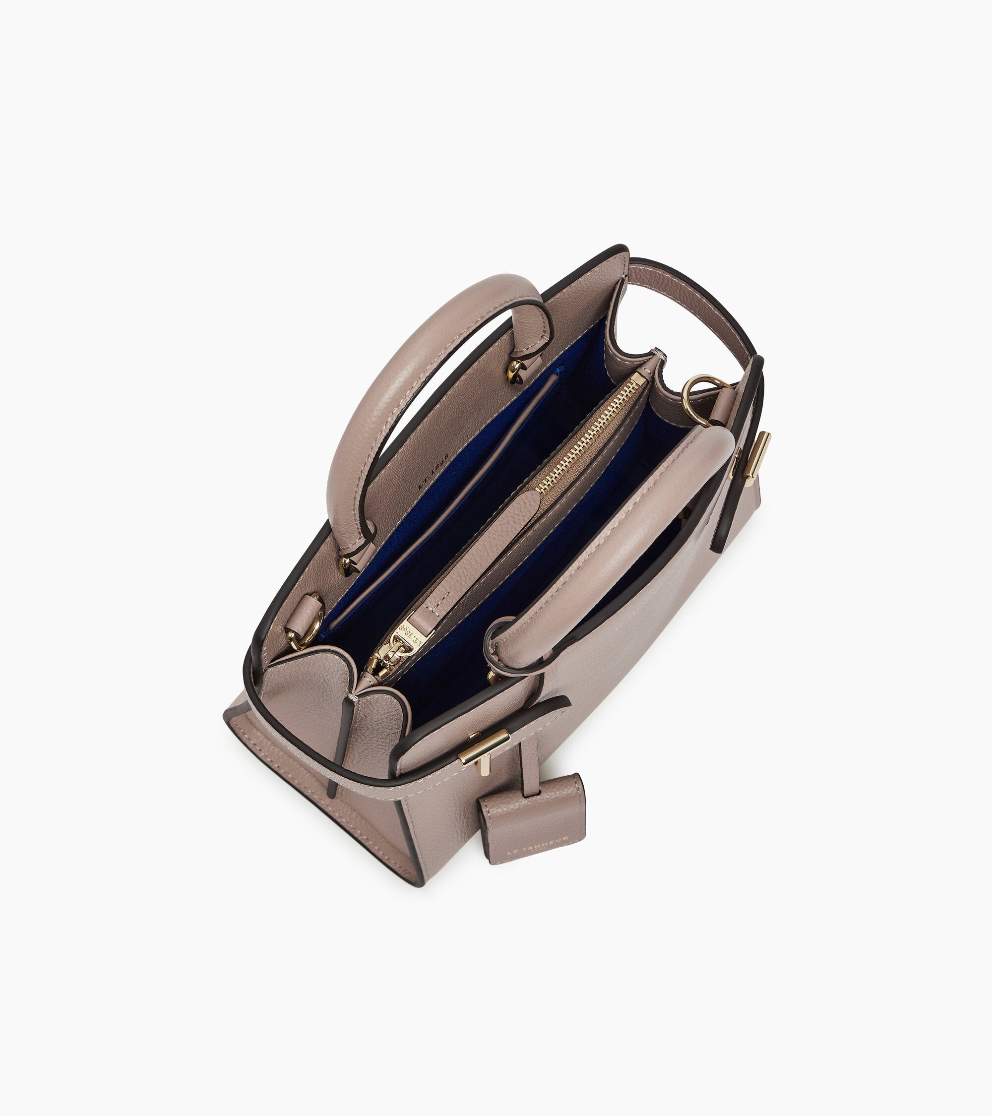 Kleine Handtasche Emilie aus genarbtem Leder mit Trageriemen