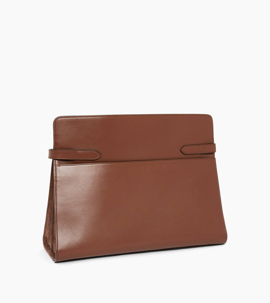 Maxi-Handtasche Emie aus Glatt- und Nubukleder