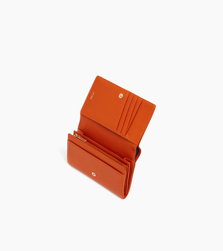 Emilie wallet in grained leather