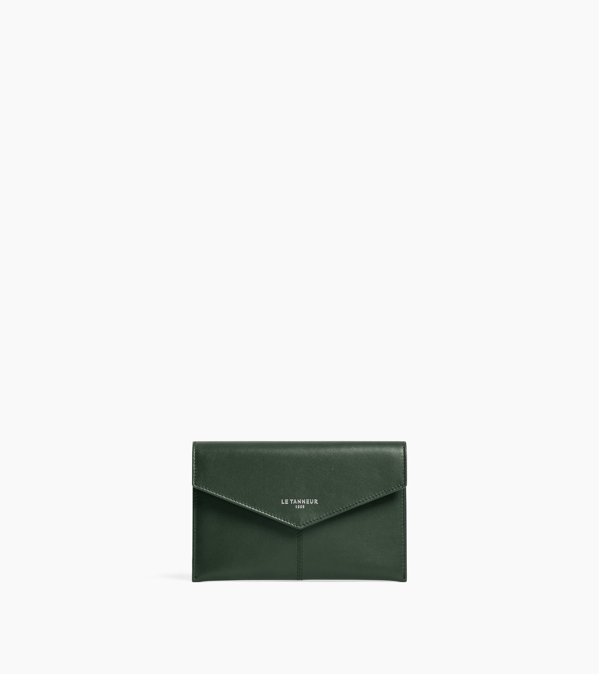 Pochette enveloppe moyen modèle Paulette en cuir lisse