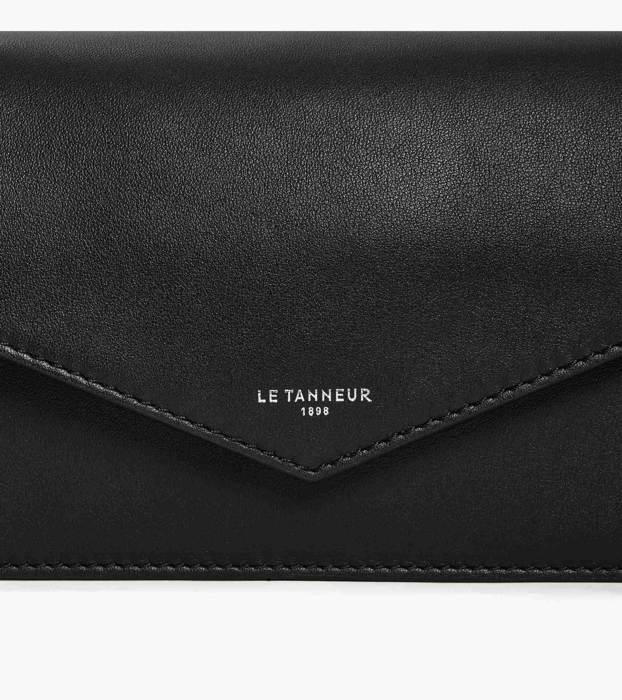 Paulette crossbody clutch in smooth leather
