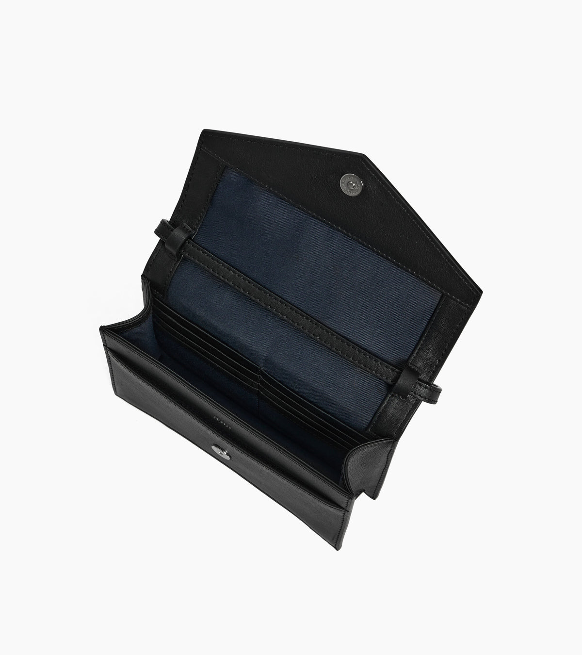 Paulette crossbody clutch in smooth leather