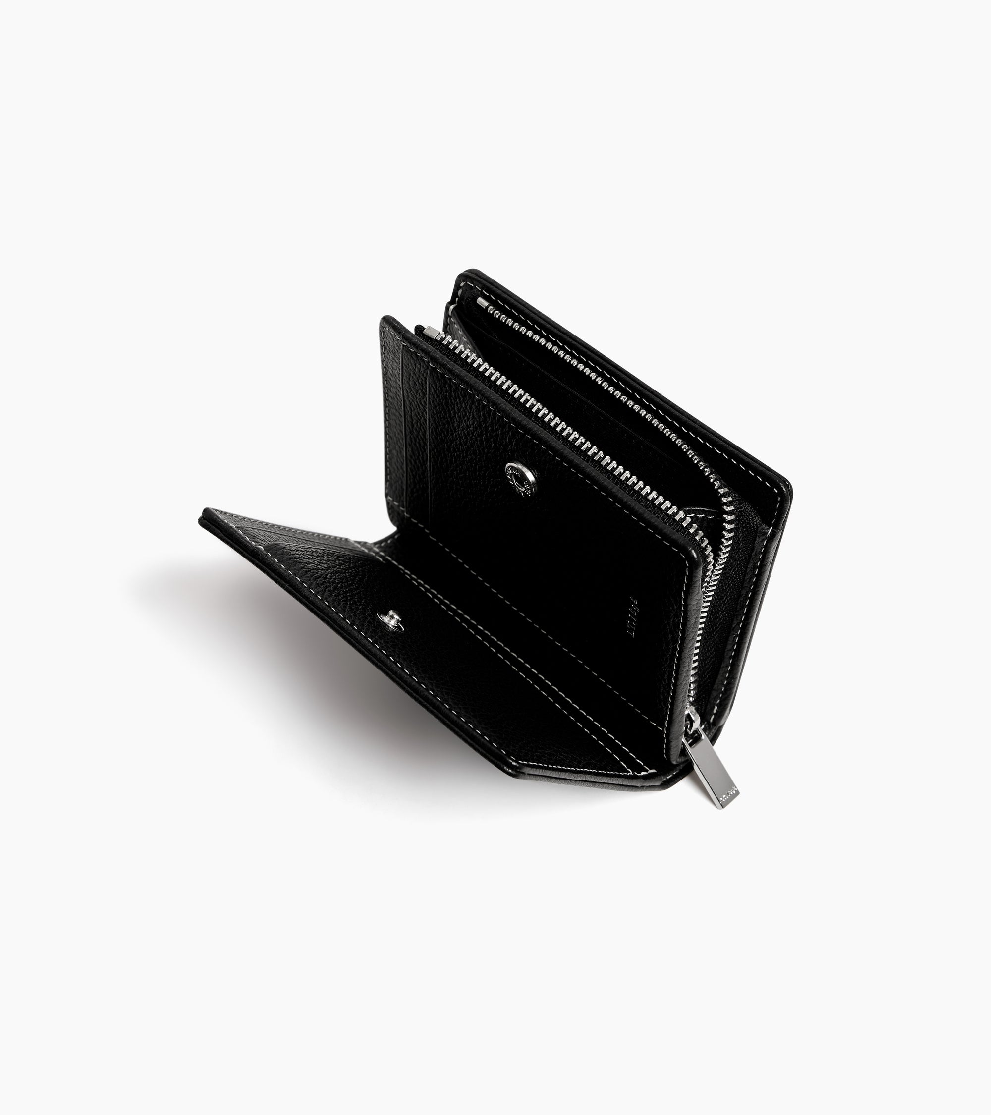 Kleine Brieftasche Marguerite aus genarbtem Leder