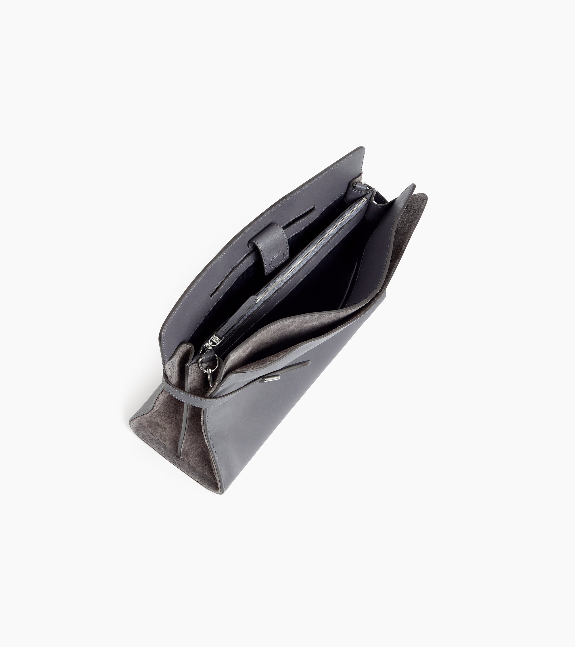 Maxi-Handtasche Emie aus Glatt- und Nubukleder
