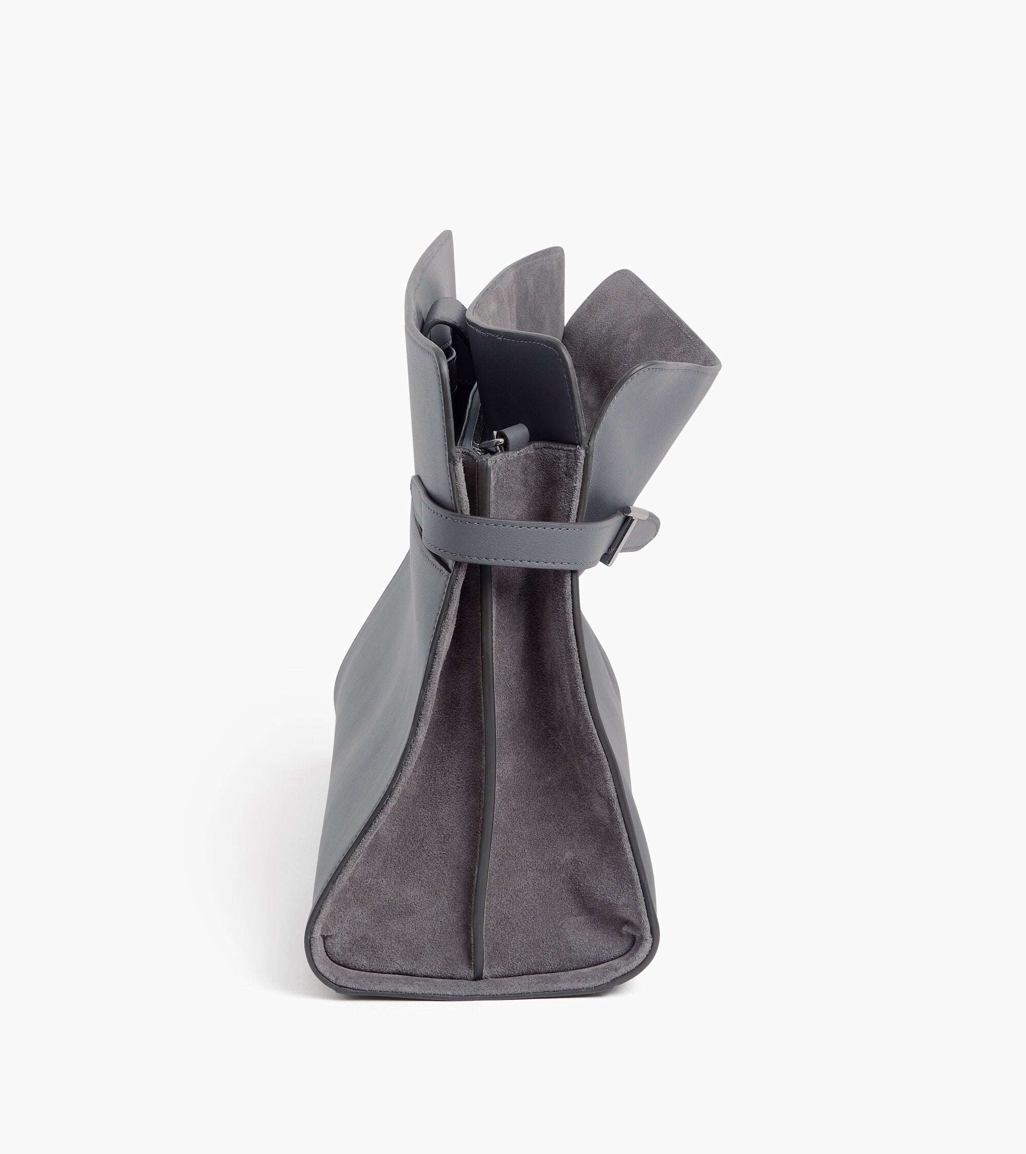 Maxi-Handtasche Emie aus Glatt- und Nubukleder