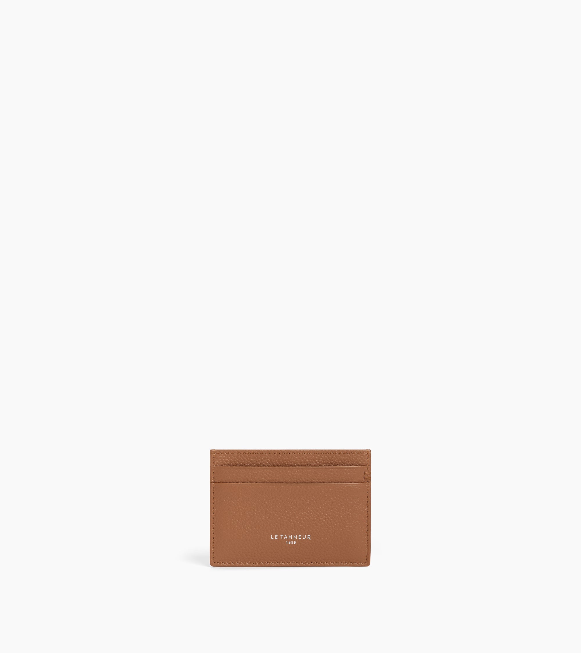 Lucien card holder in grained leather
