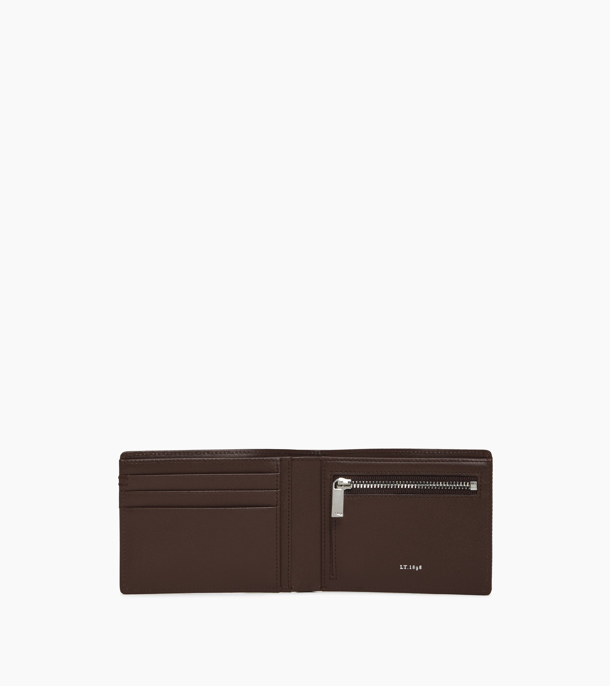 Lucien horizontal zipped wallet signature T leather