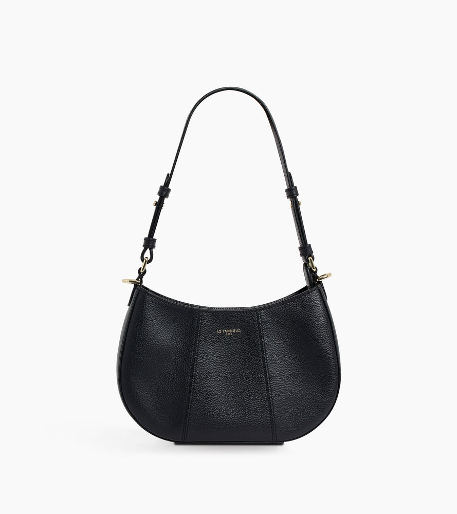 Petit sac demi-lune Juliette en cuir grainé